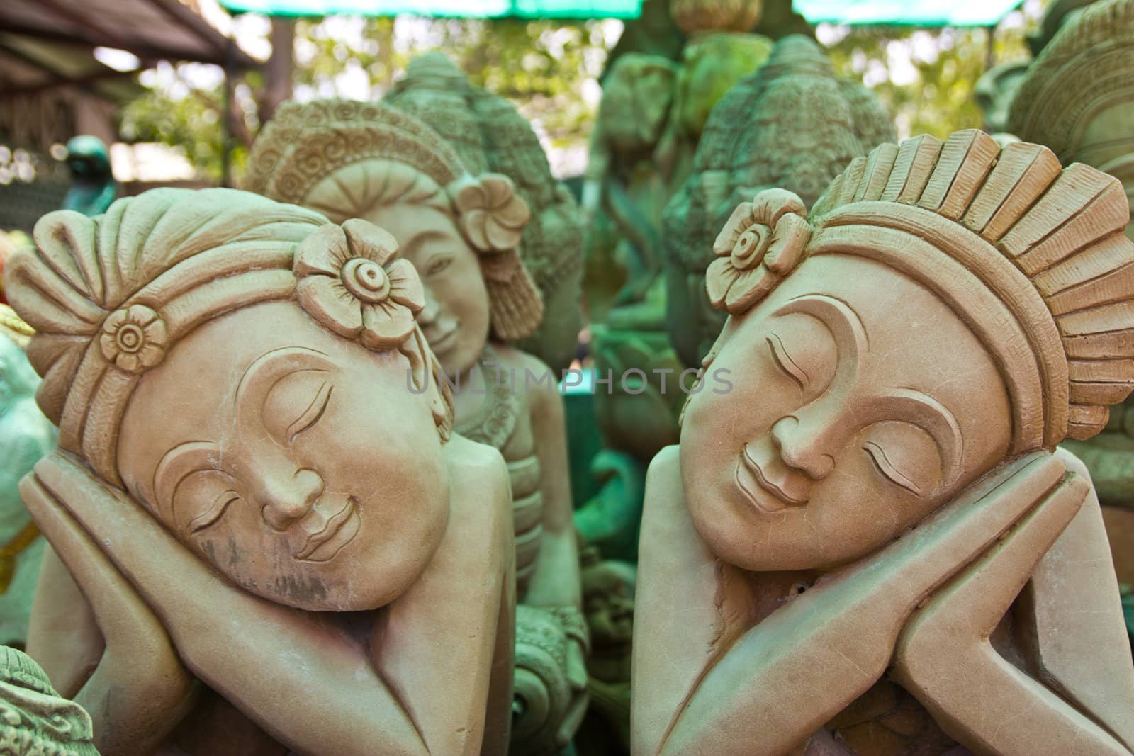stone sculpture at thailand.