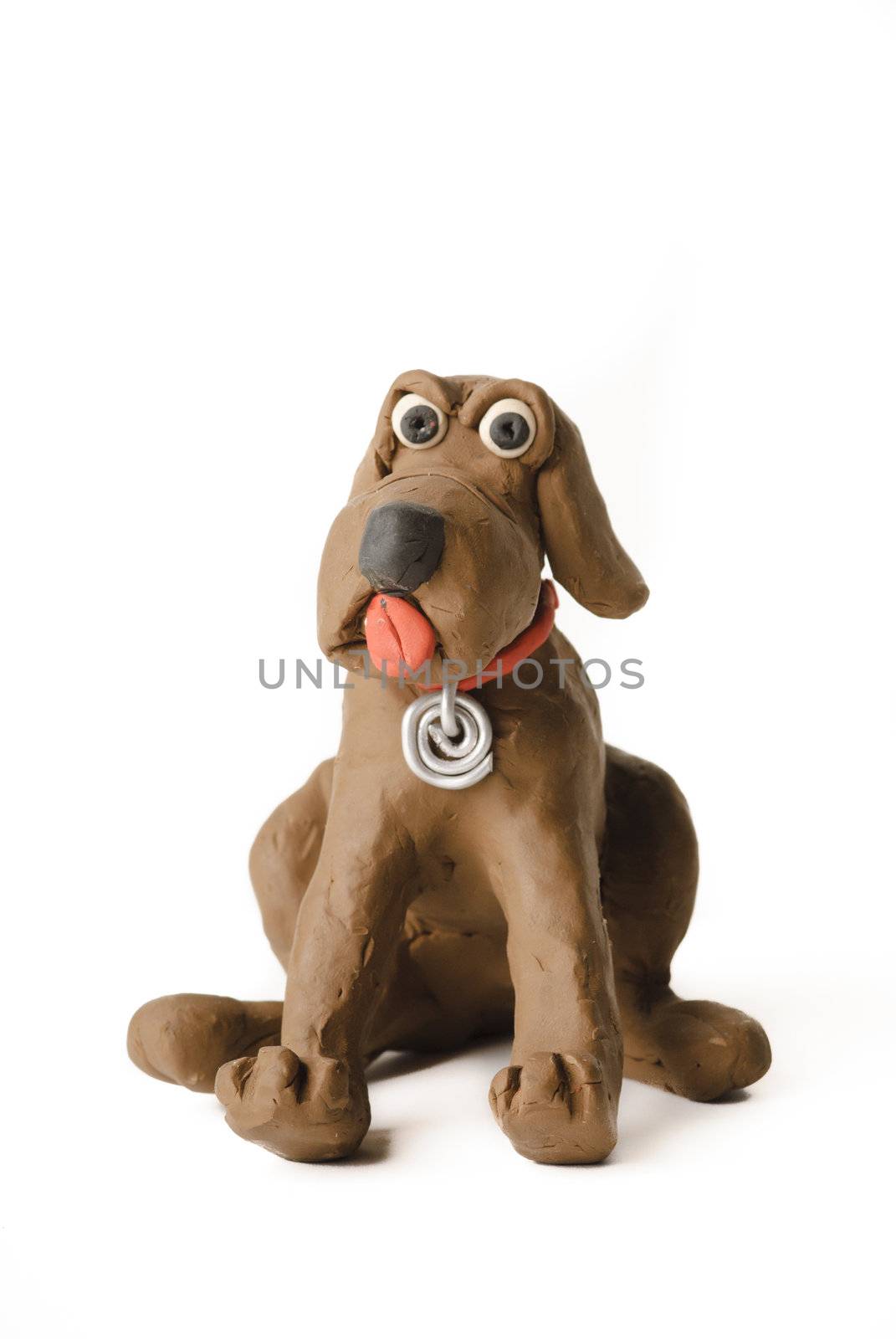 plasticine dog