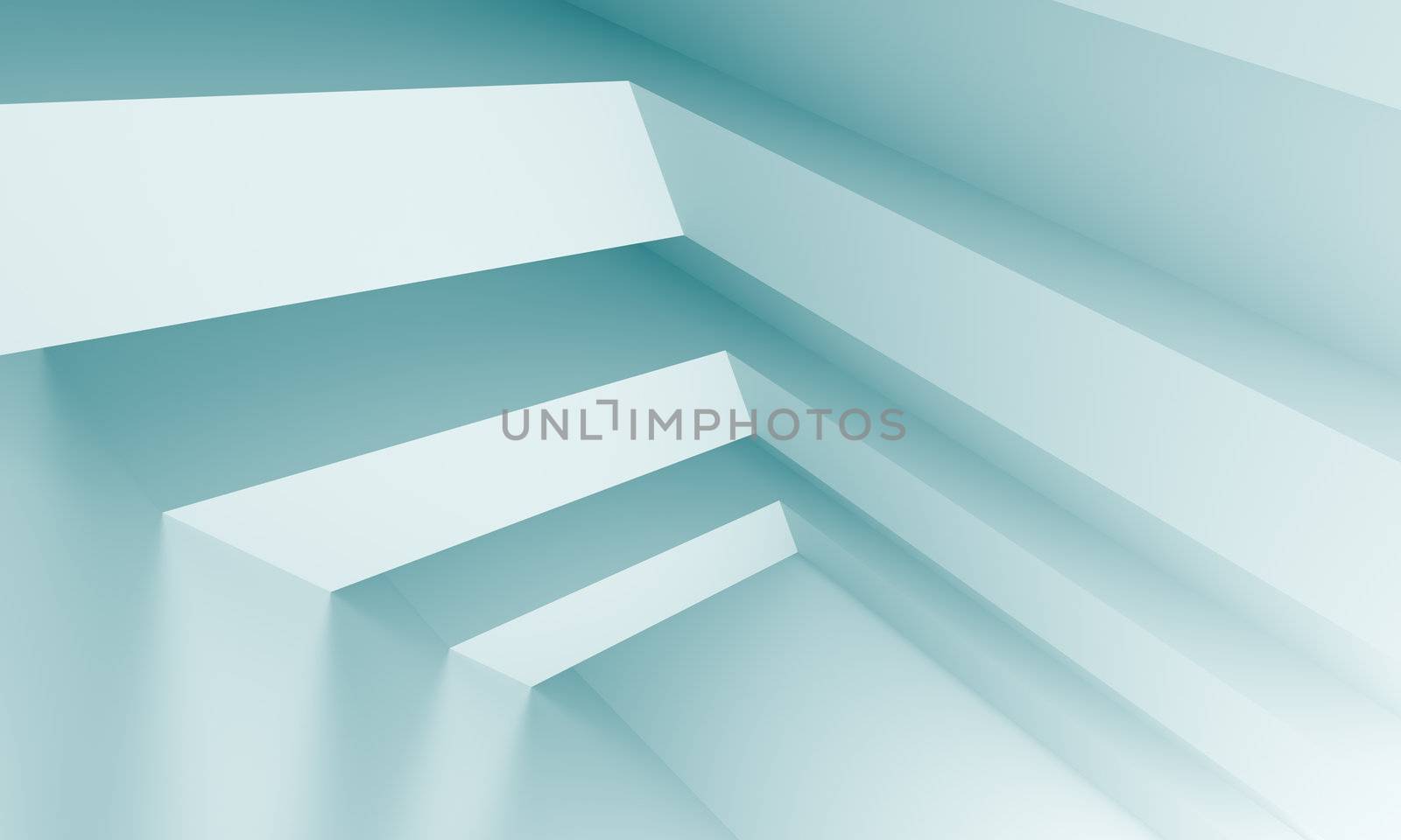 3d Illustration of Abstract Architecture Background