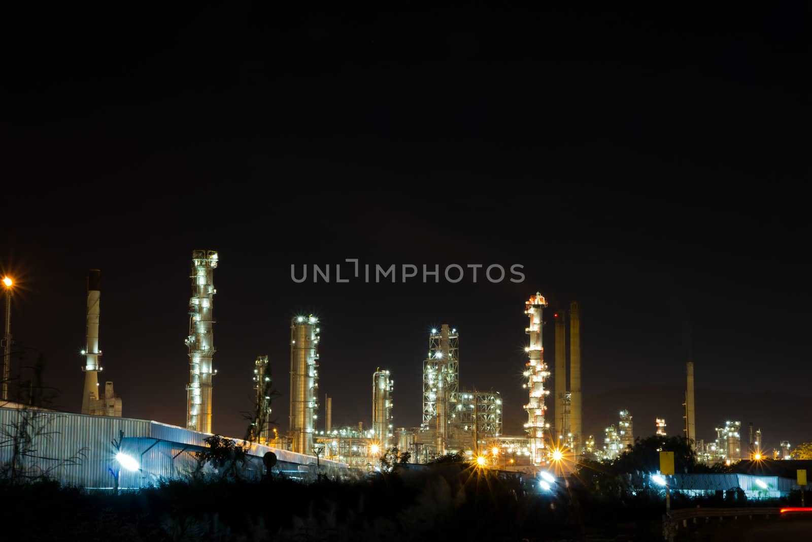 oil Refinery plant with Power generator at chalburi thailand