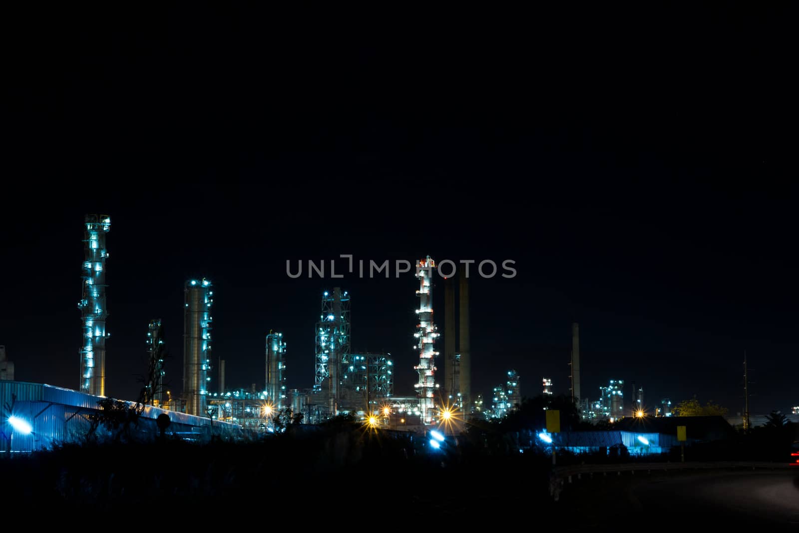 oil Refinery plant with Power generator at chalburi thailand