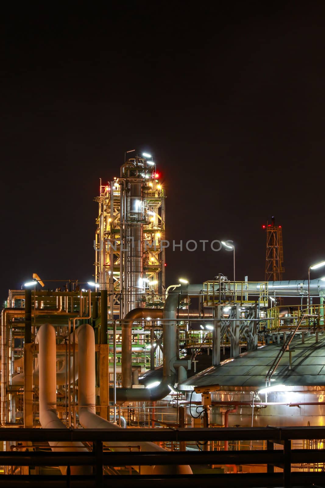  Night scene of Petro and chemica factory - Eastern of Thailand