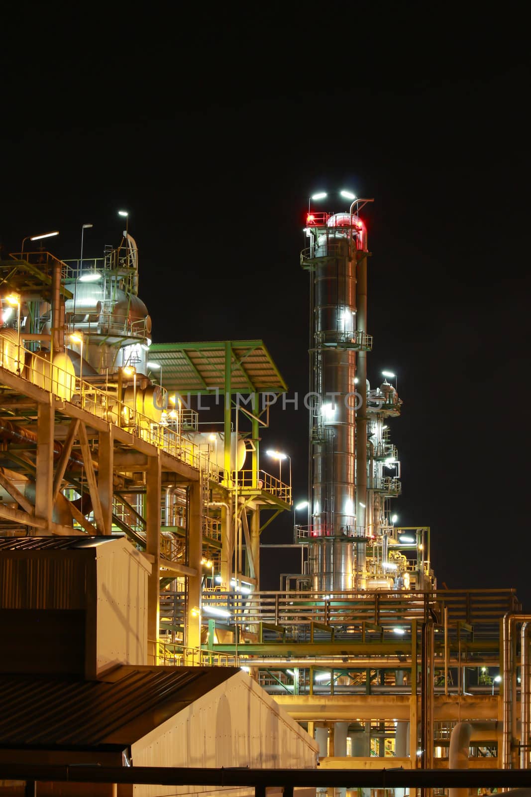  Night scene of Petro and chemica factory - Eastern of Thailand