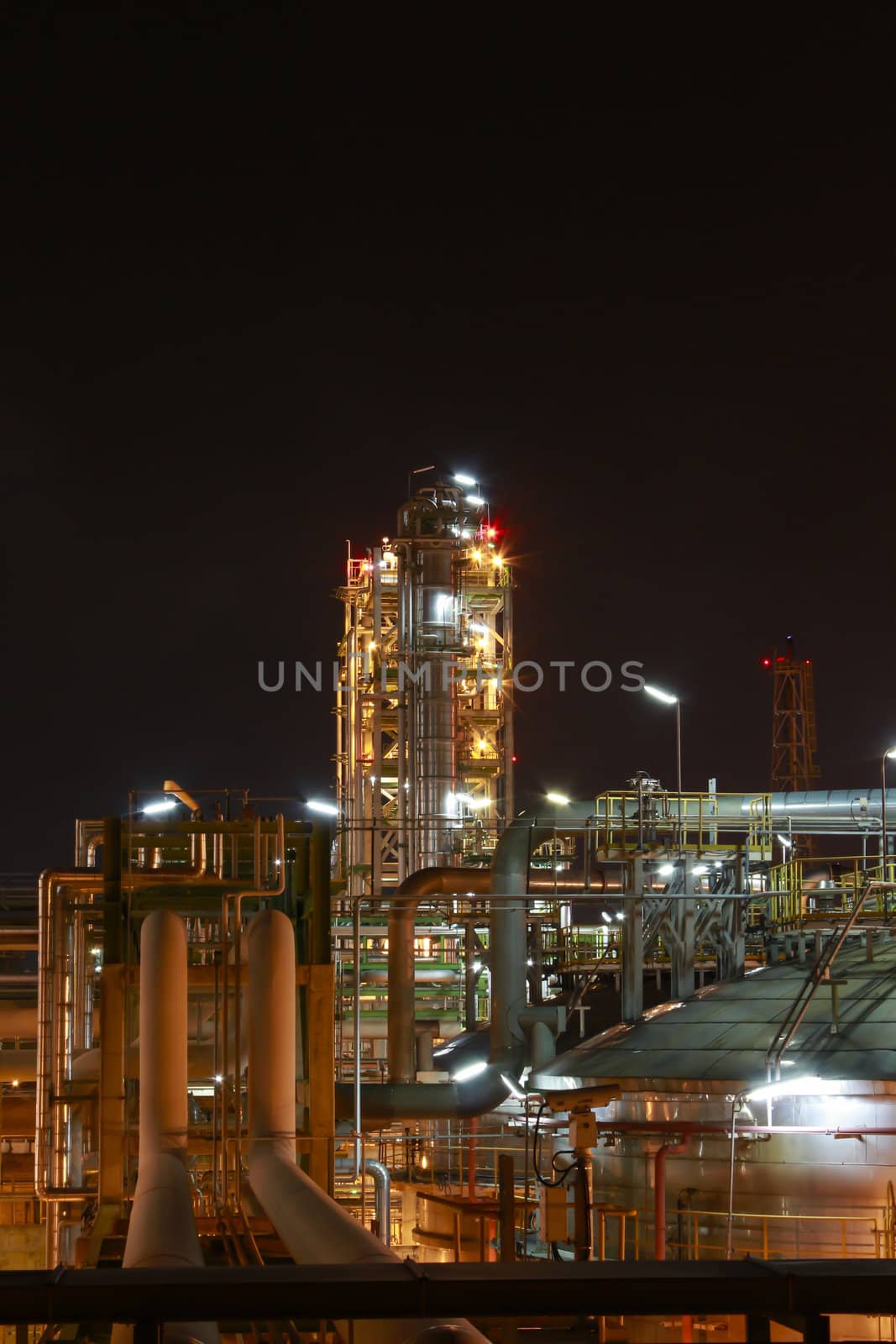  Night scene of Petro and chemica factory - Eastern of Thailand