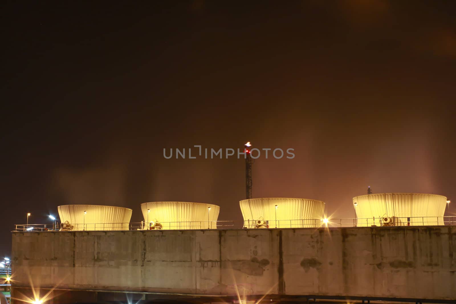  Night scene of Petro and chemica factory - Eastern of Thailand