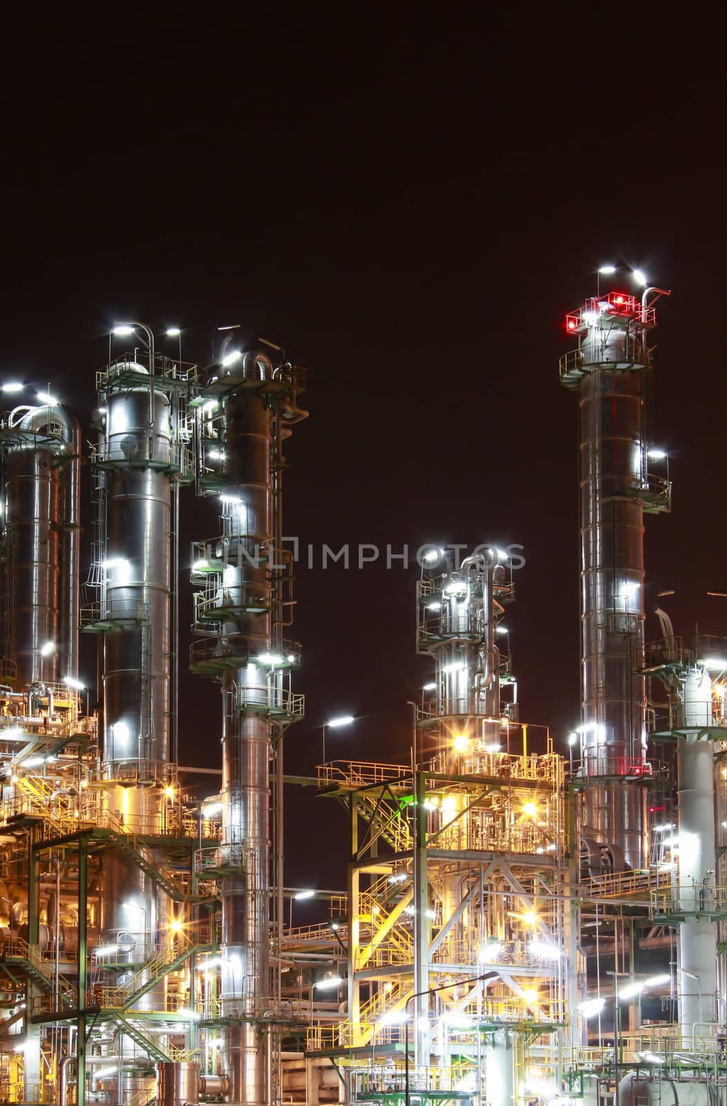  Night scene of Petro and chemica factory - Eastern of Thailand