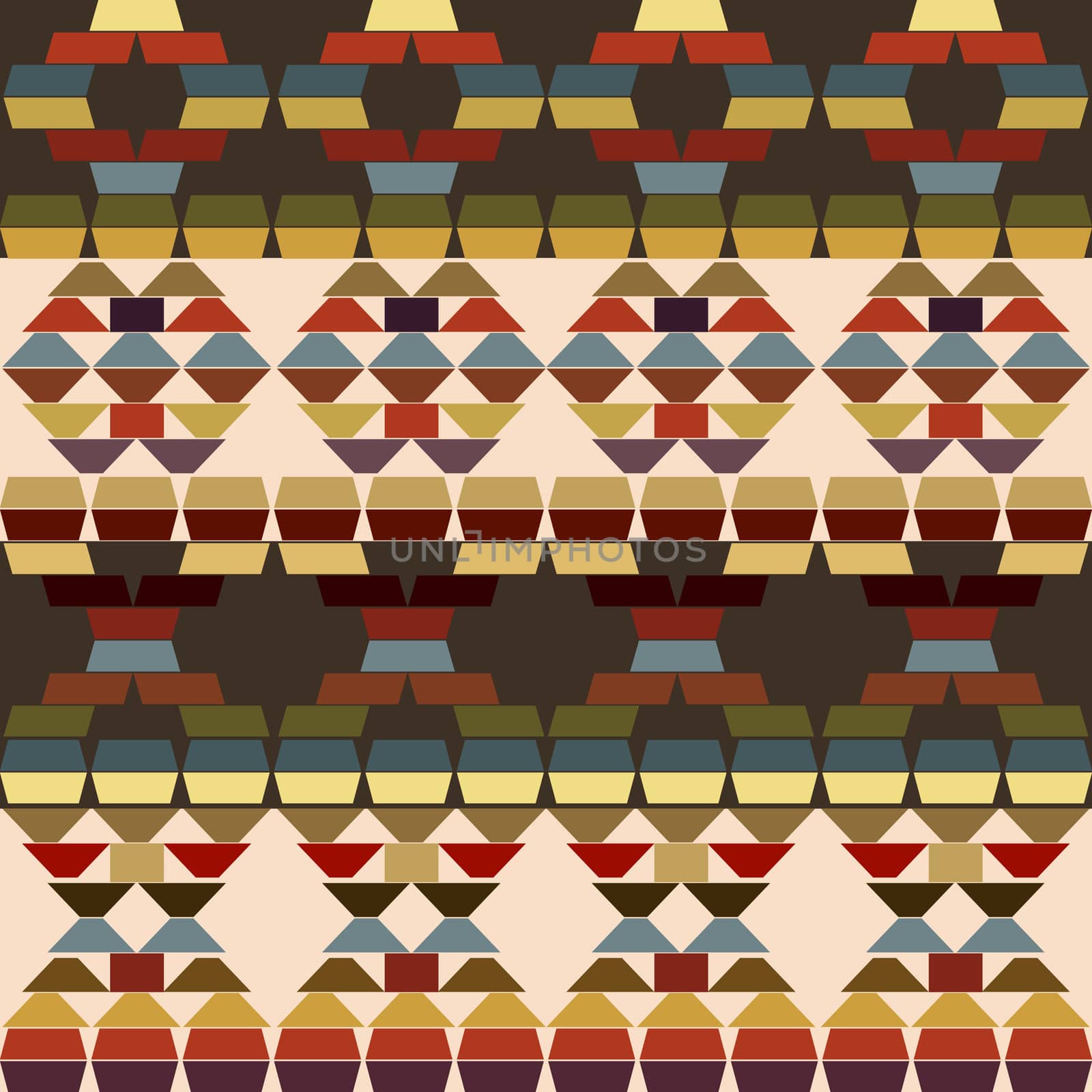Ethnic motifs background made of stripes