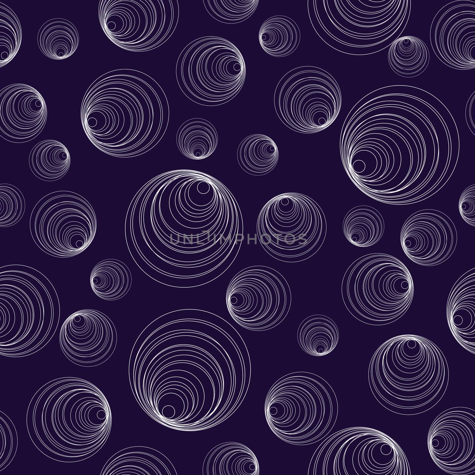 Abstract circles mouve background, seamless pattern