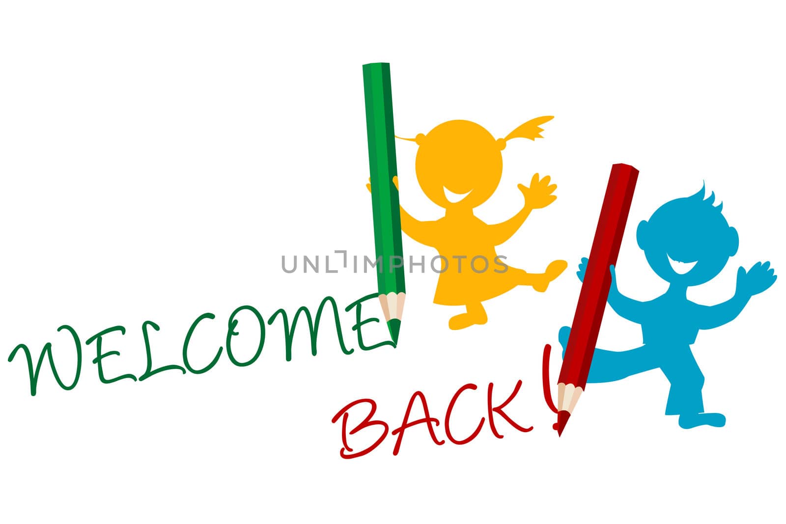 Welcome back announcement writting by kids