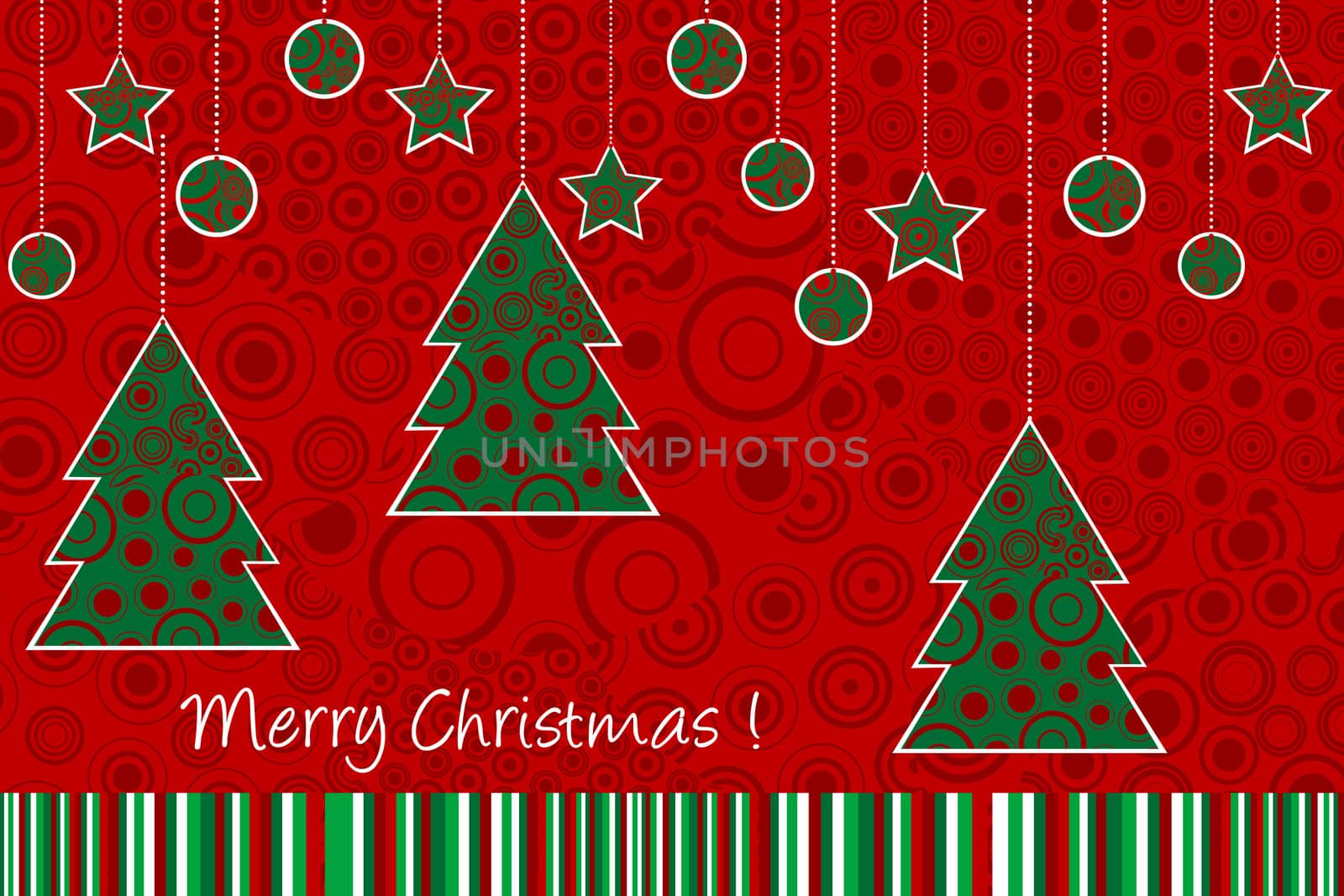 Christmas ornaments card