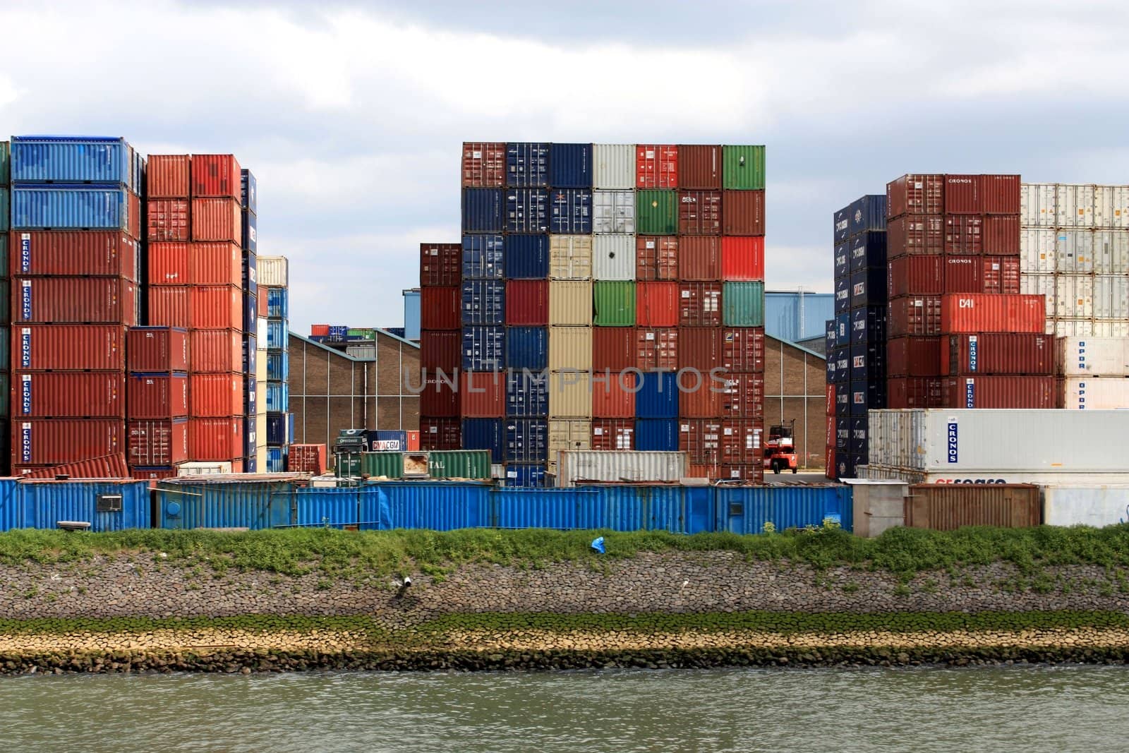 colorful containers at the port