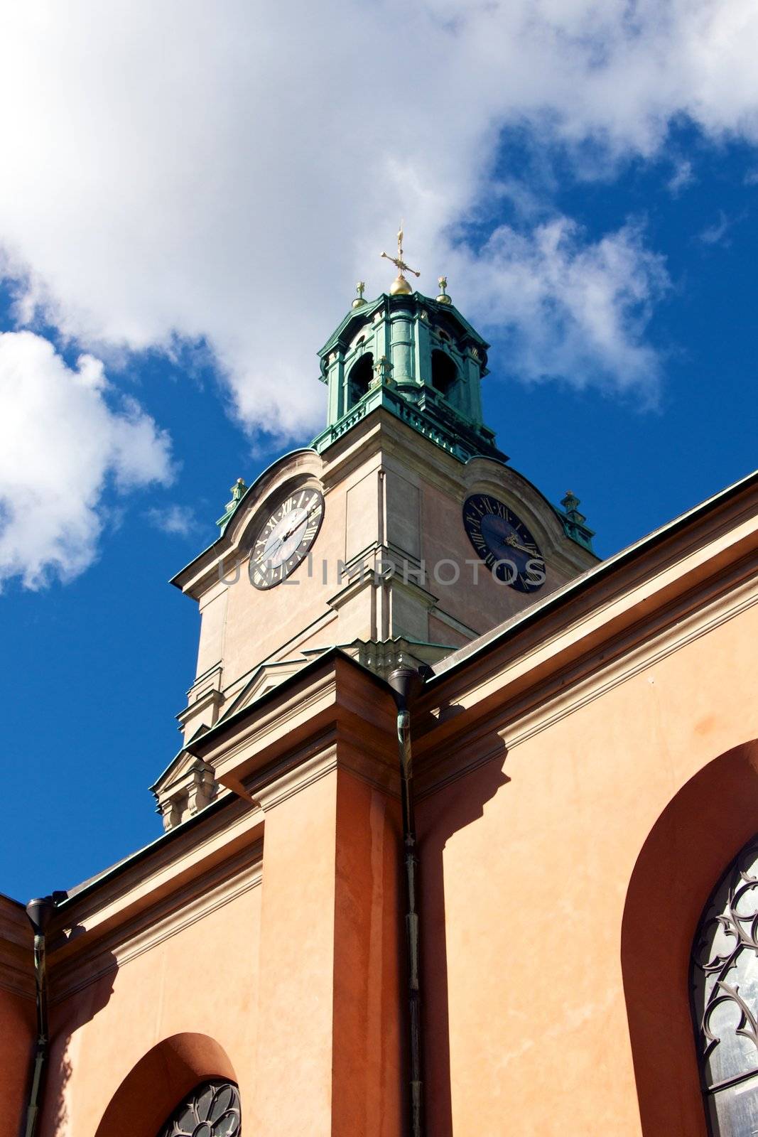 Bell tower of Storkyrkan in Stockholm by huntz