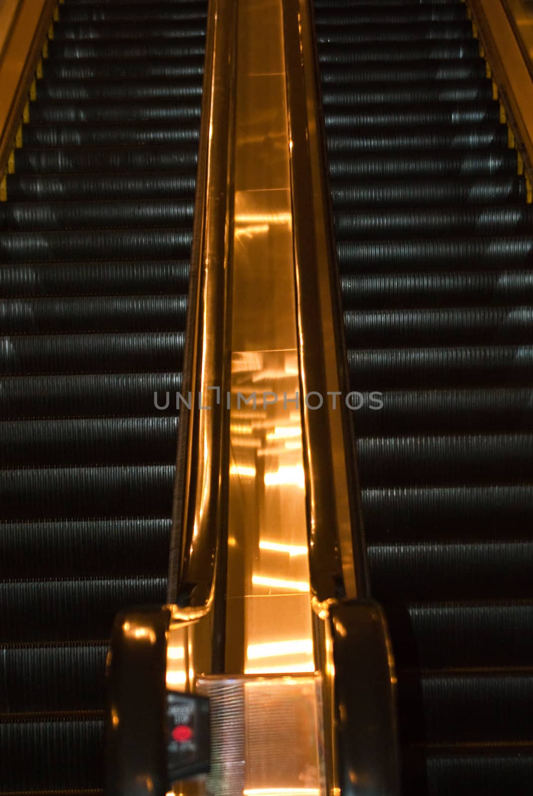 Escalators moving up and down