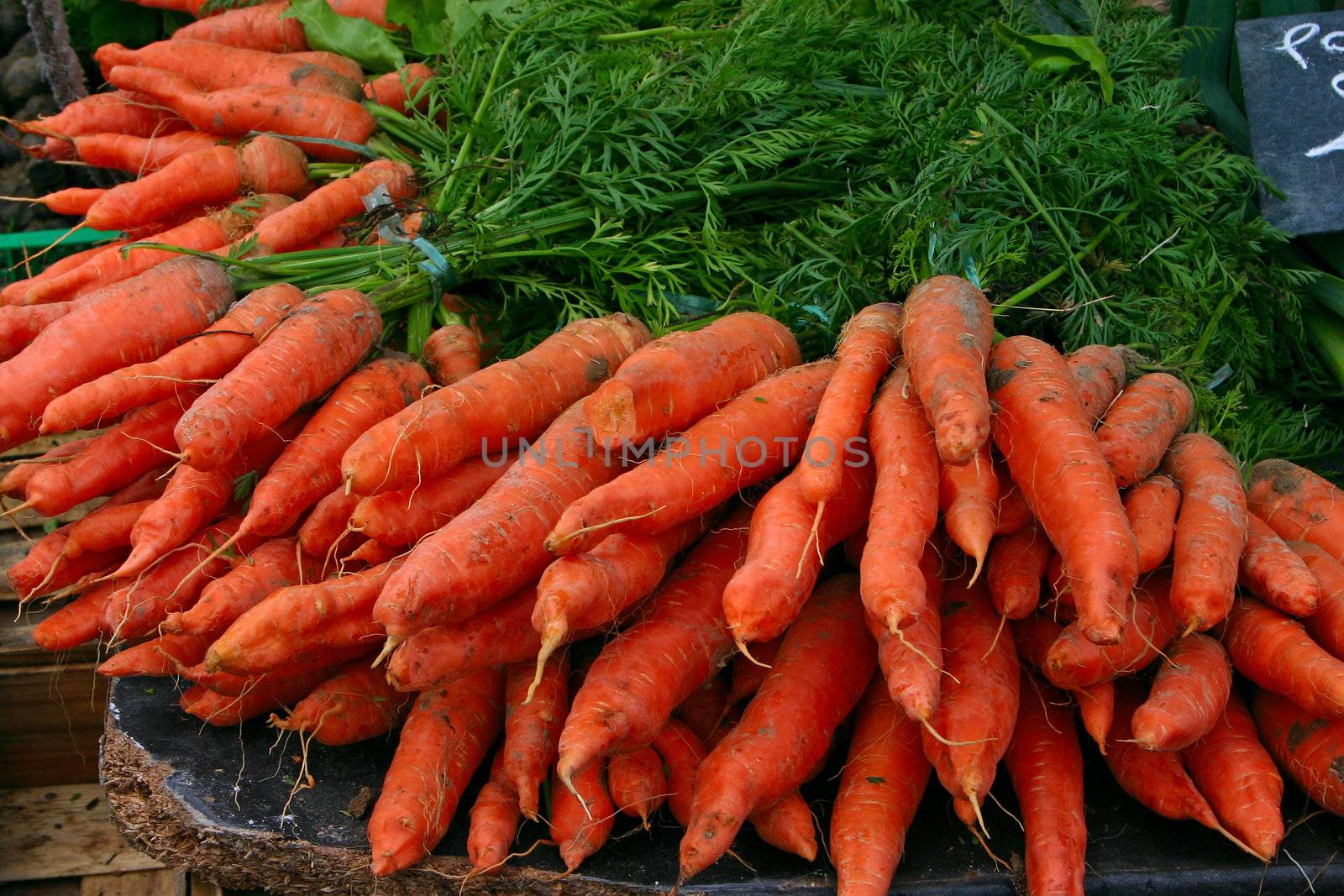 Fresh Carrots at the local market