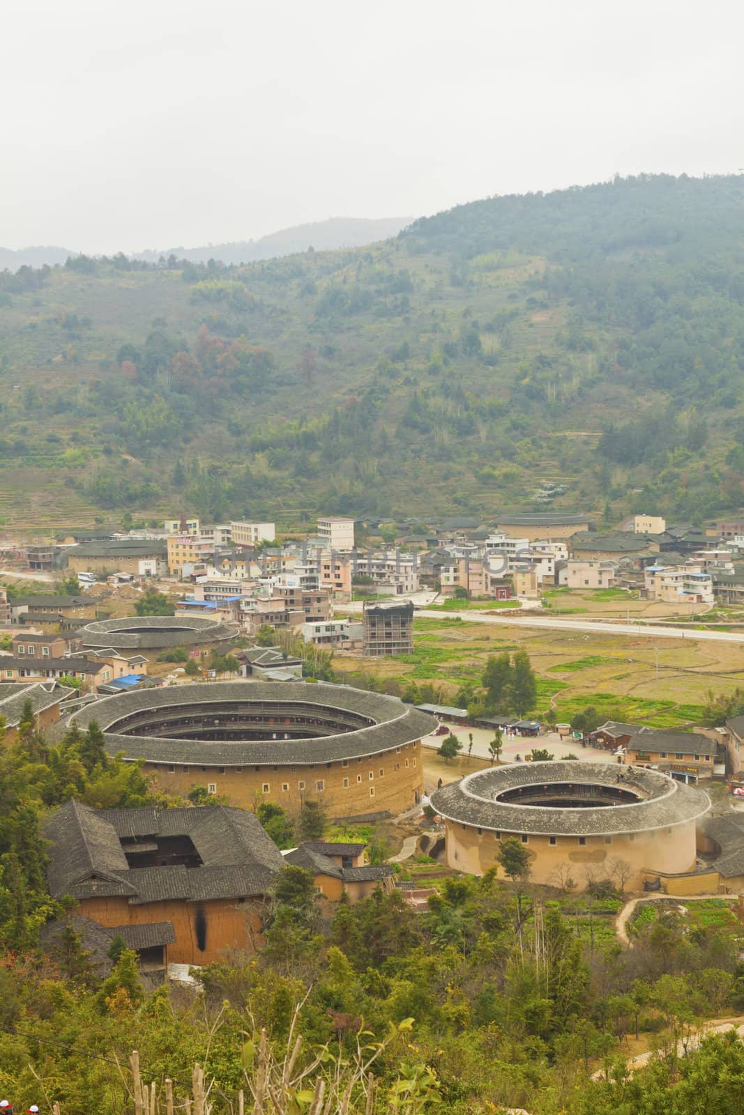 Tulou, a historical site in Fujian china. World Heritage.