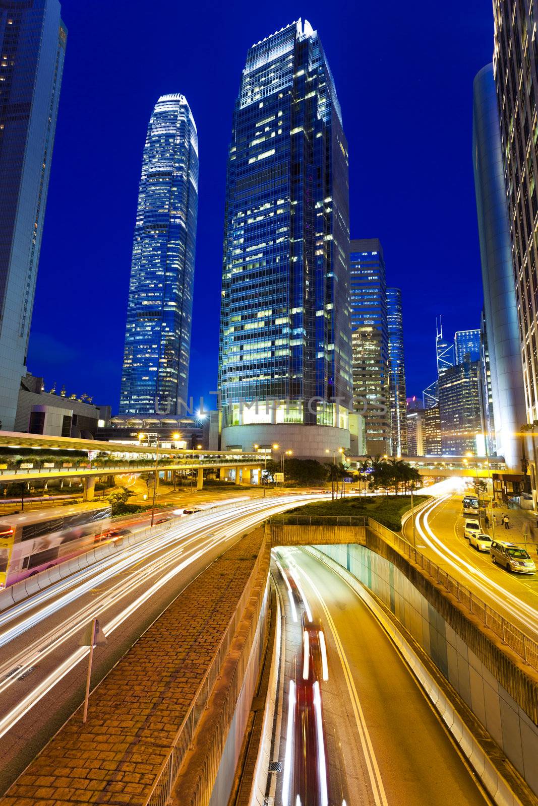 Hong Kong city at night by kawing921