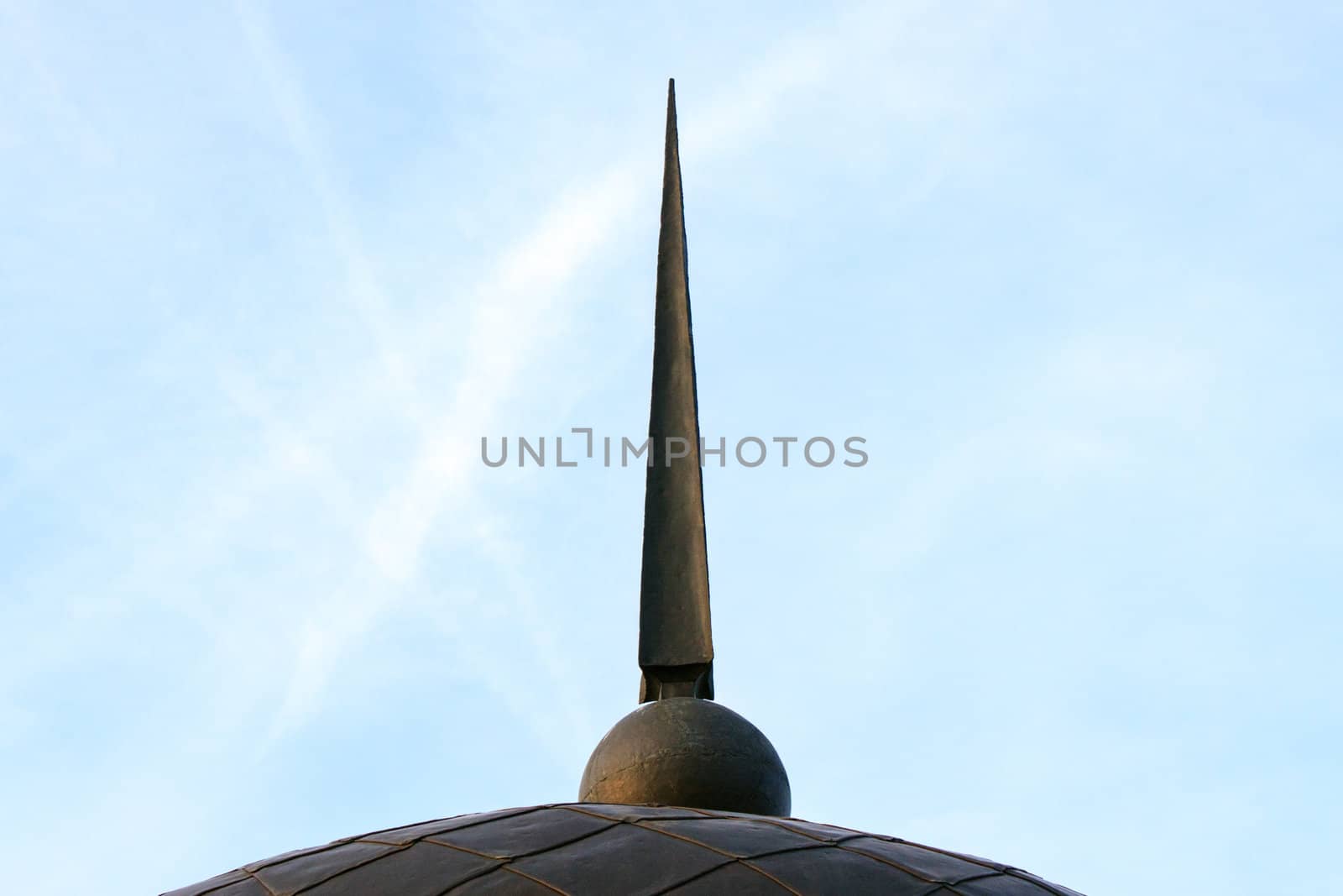 spire aimed at blue sky by sfinks