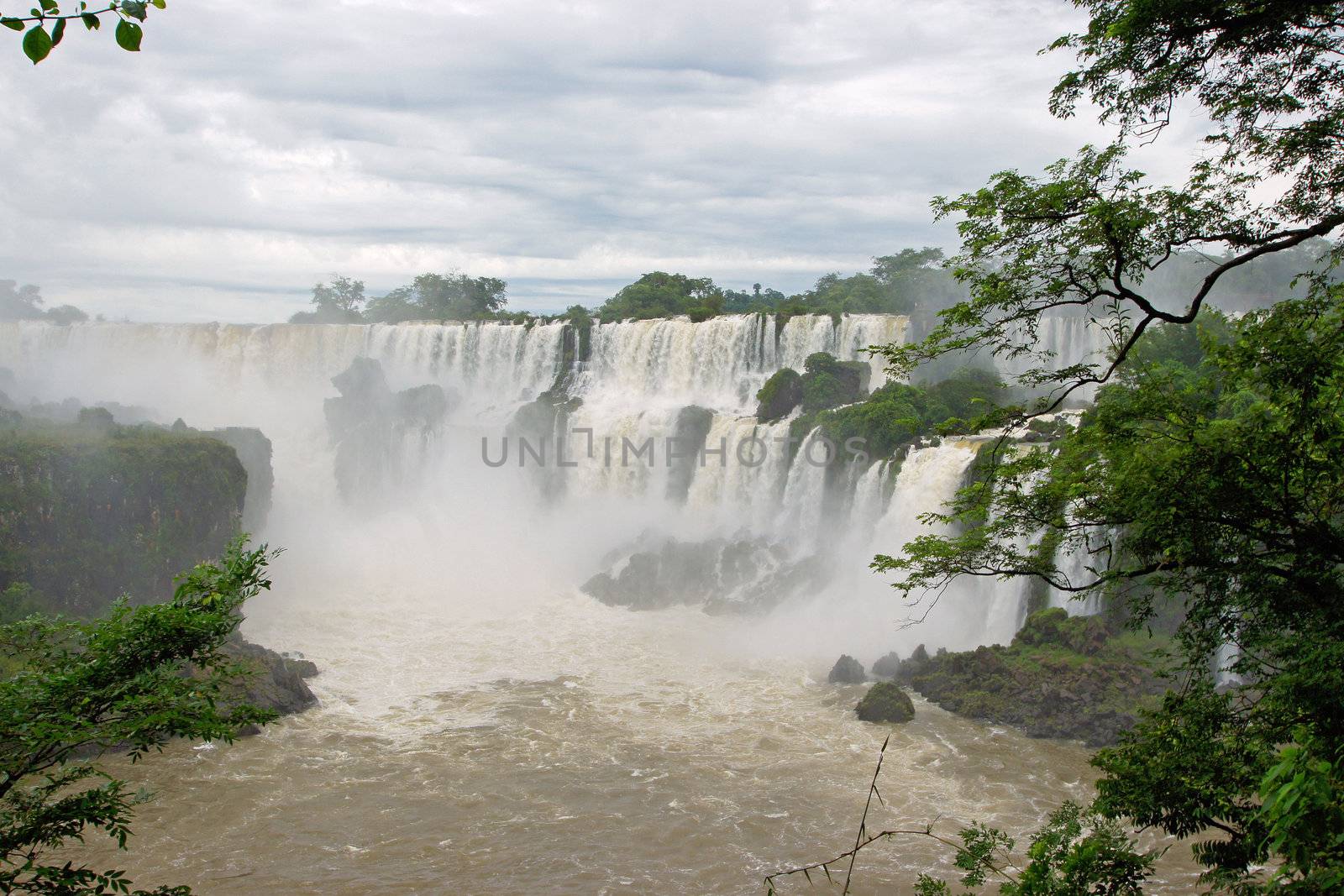 Waterfalls of Iguazu, one of the biggest in the world, Argentina, South America