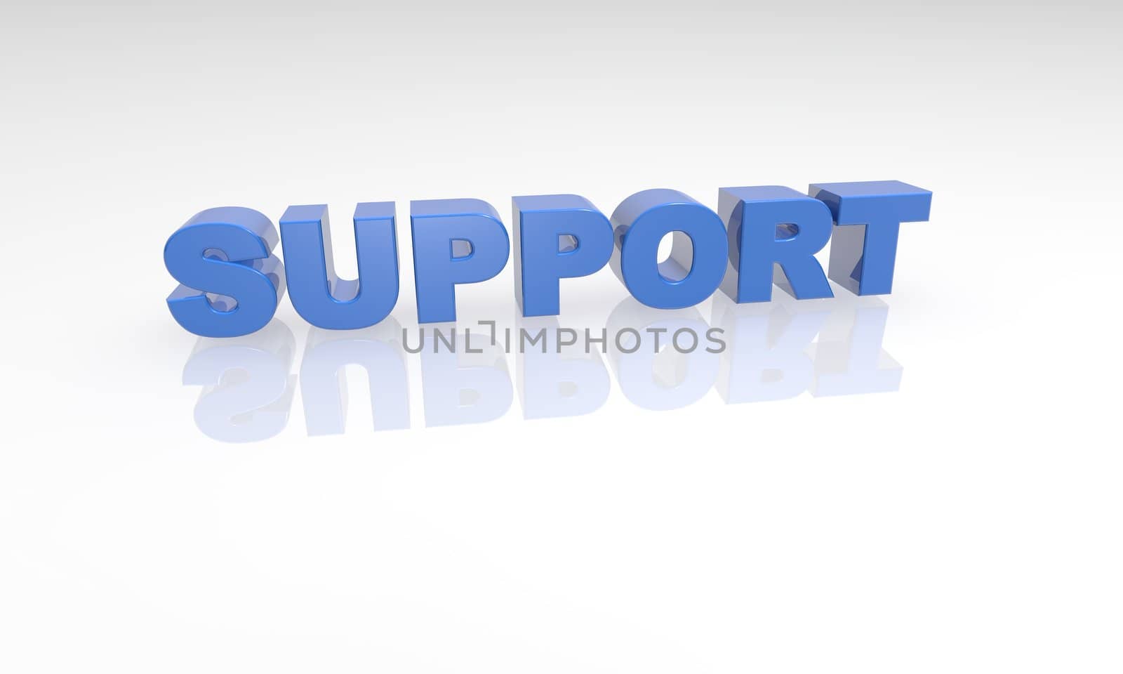 buzzword 3d support blue text by jeremywhat