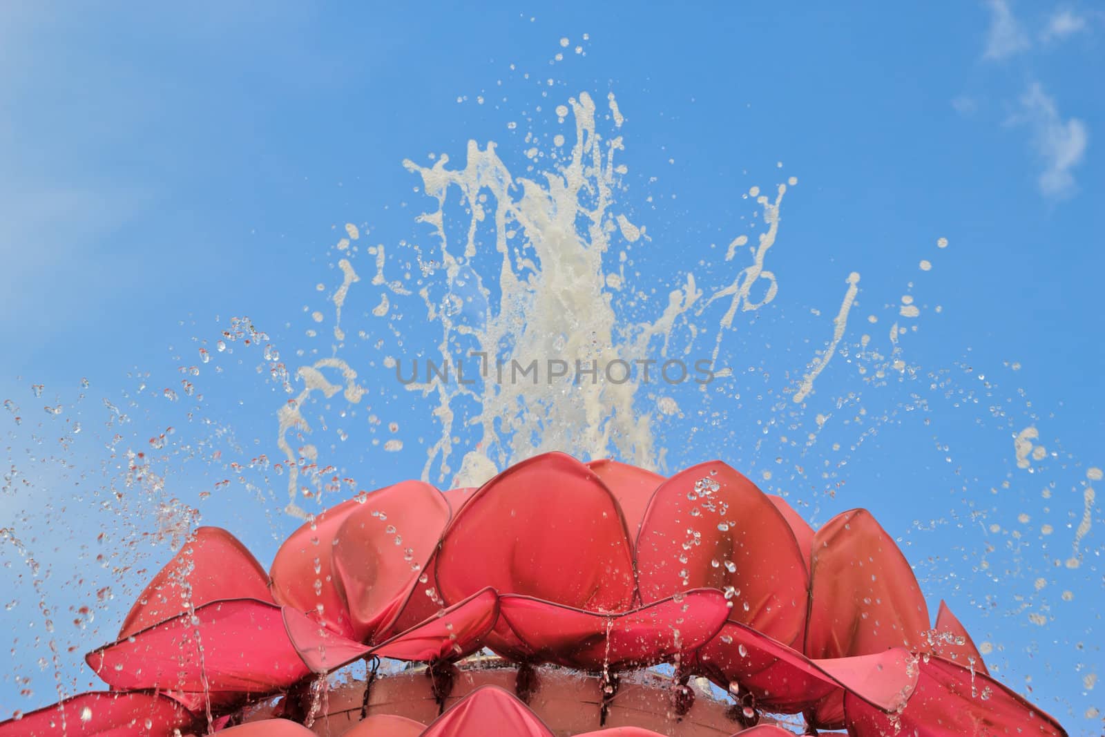 fountain multi-tiered in the park by wasan_gredpree