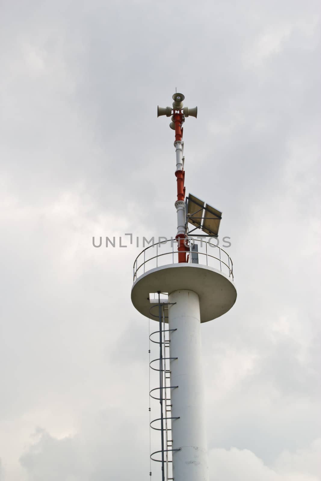 loudspeaker or public address system for announcements