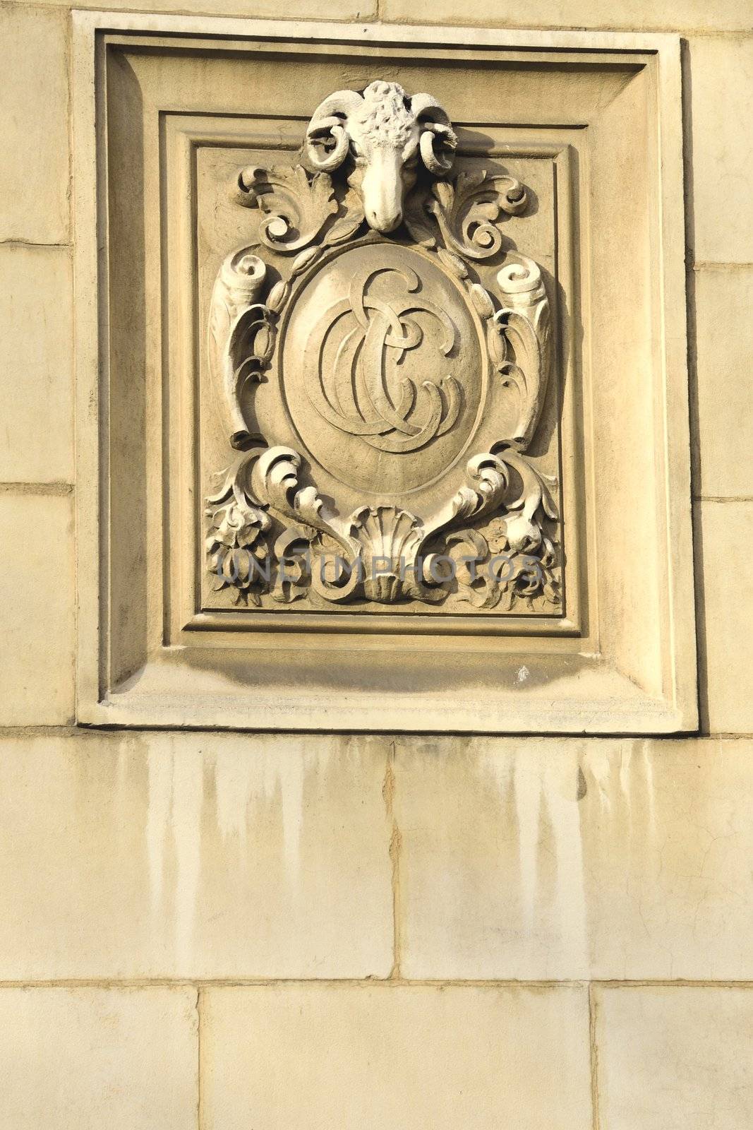 Stone carving on building by pauws99