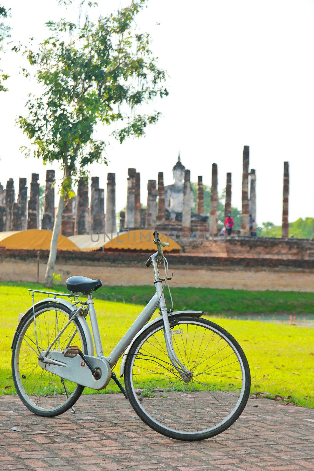 A bicycle in Sukhothai historical park, Thailand by nuchylee