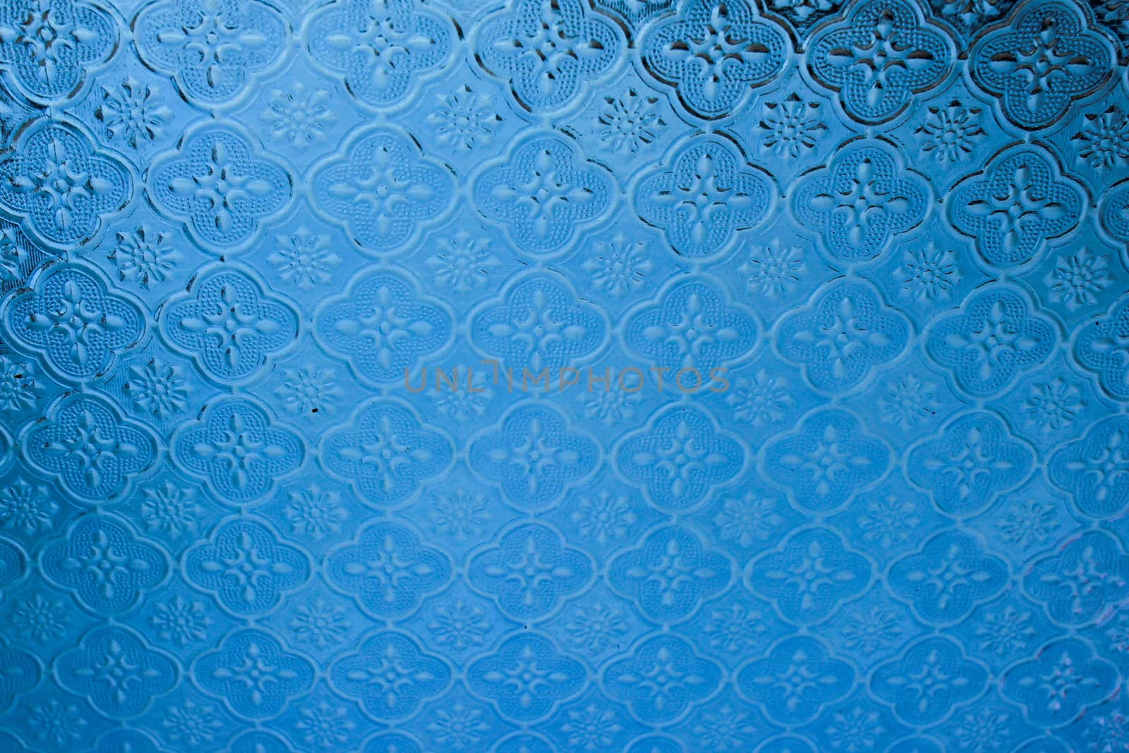 Blue glass pattern, thai art style