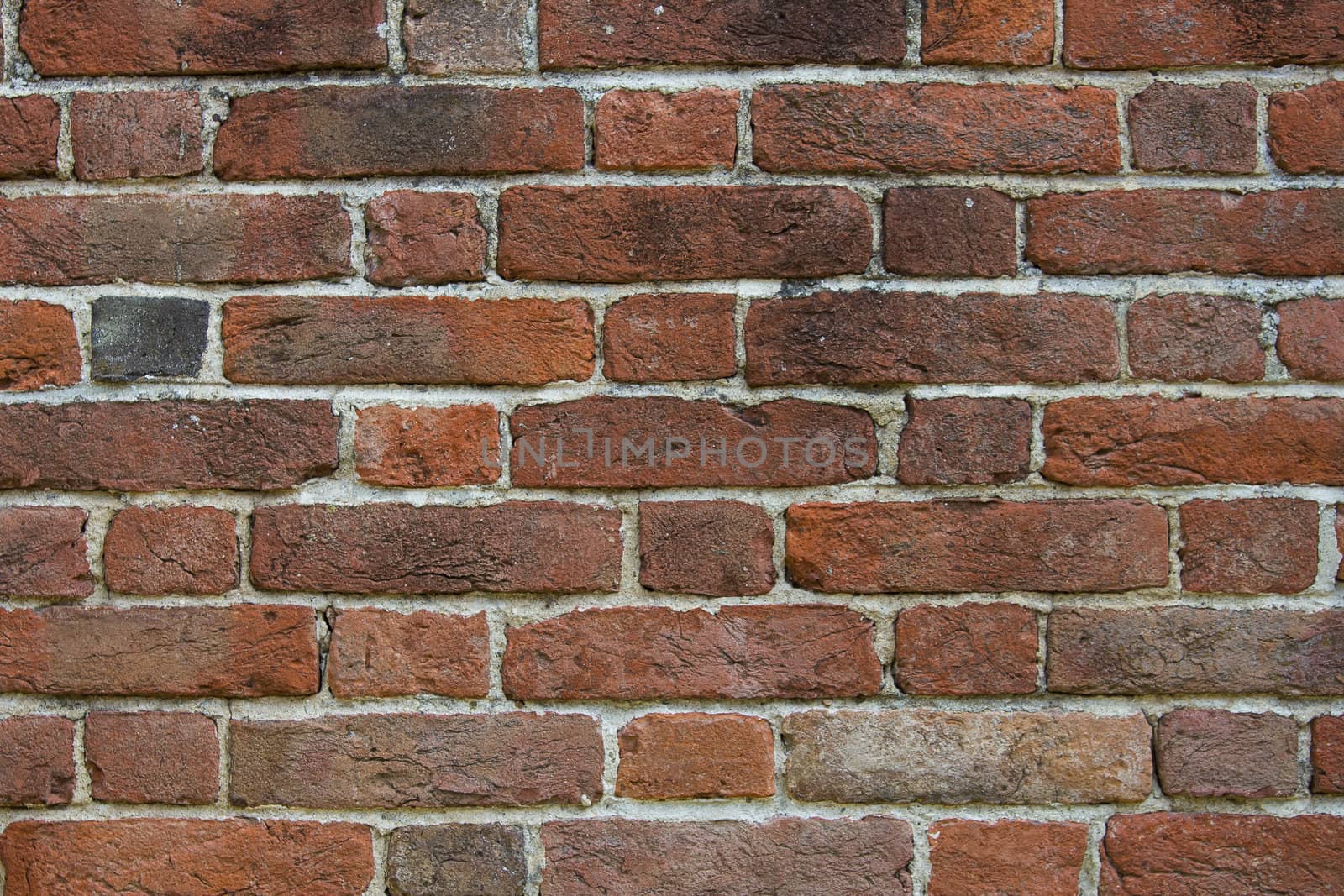 Old red brick wall background  by huntz