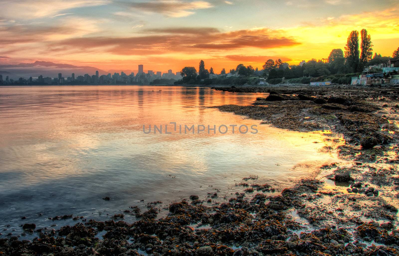 Vivid Sunrise Over Vancouver by JamesWheeler