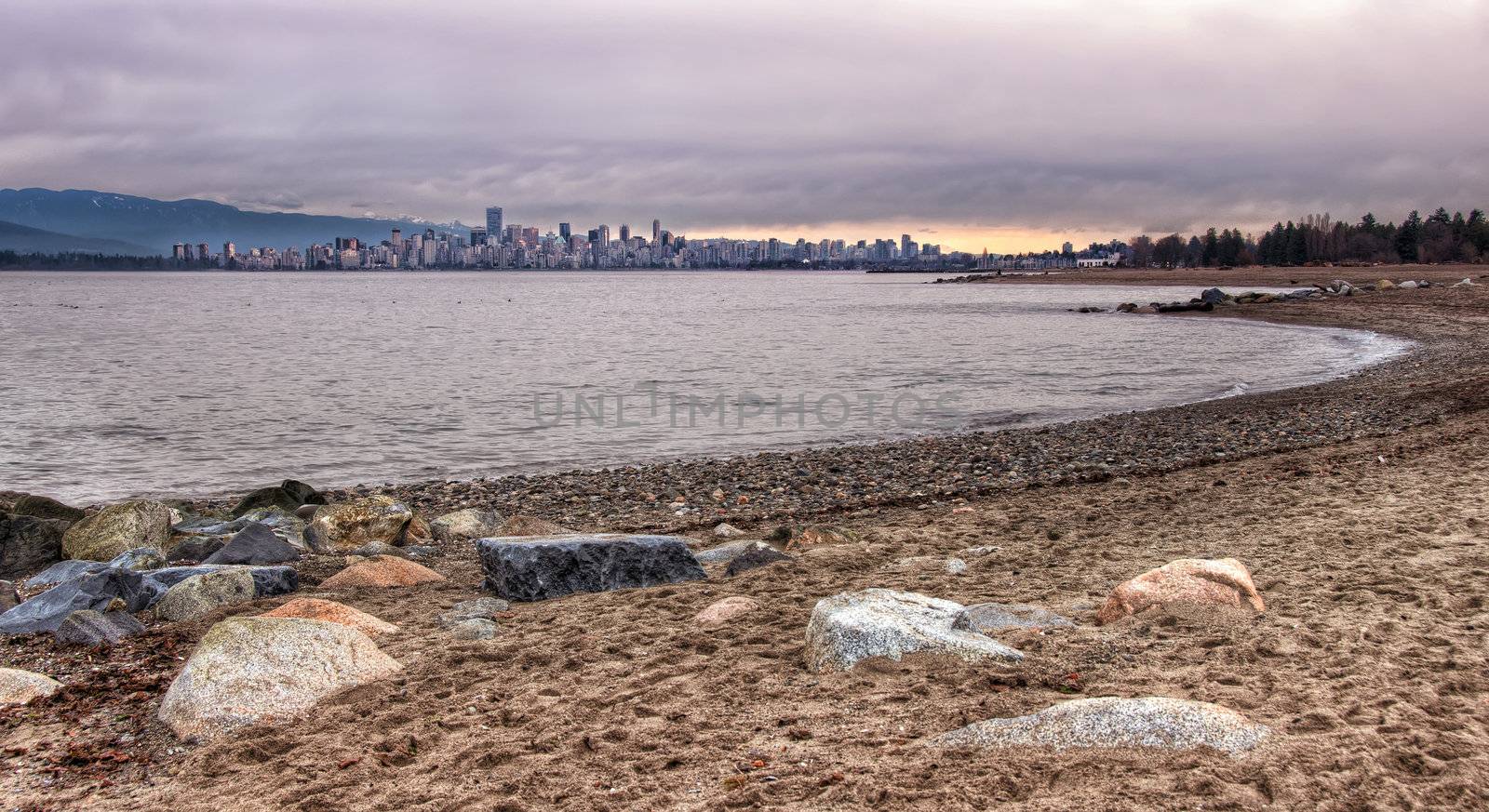 Vancouver Skyline From Jericho Beach by JamesWheeler