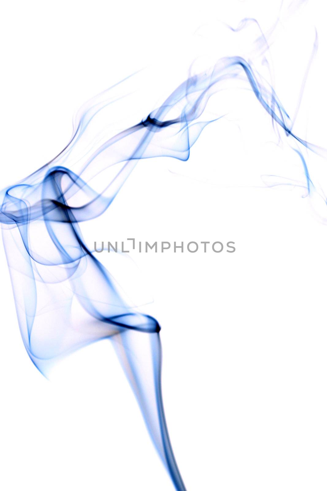 blue smoke abstract background close up