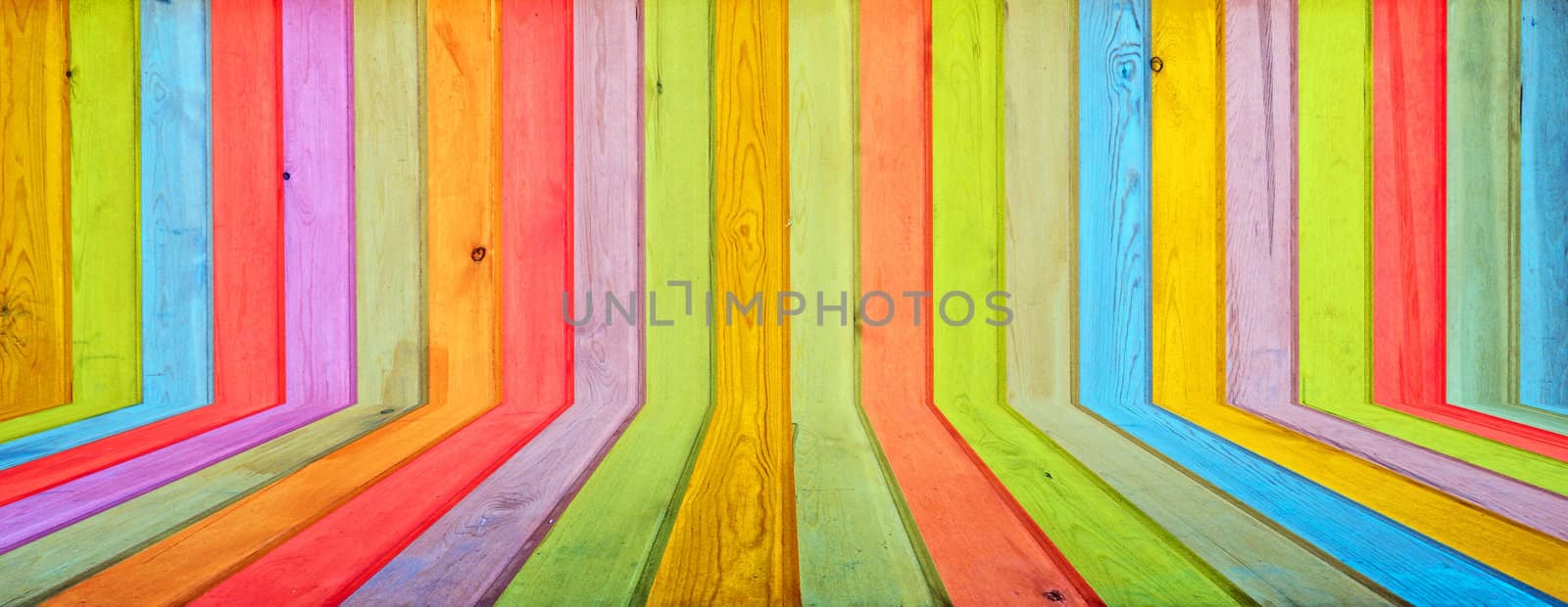 colorful wooden wall 