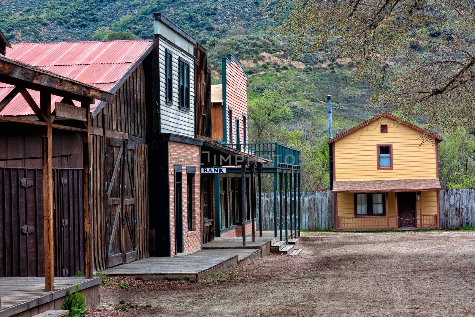 An old western town in California.