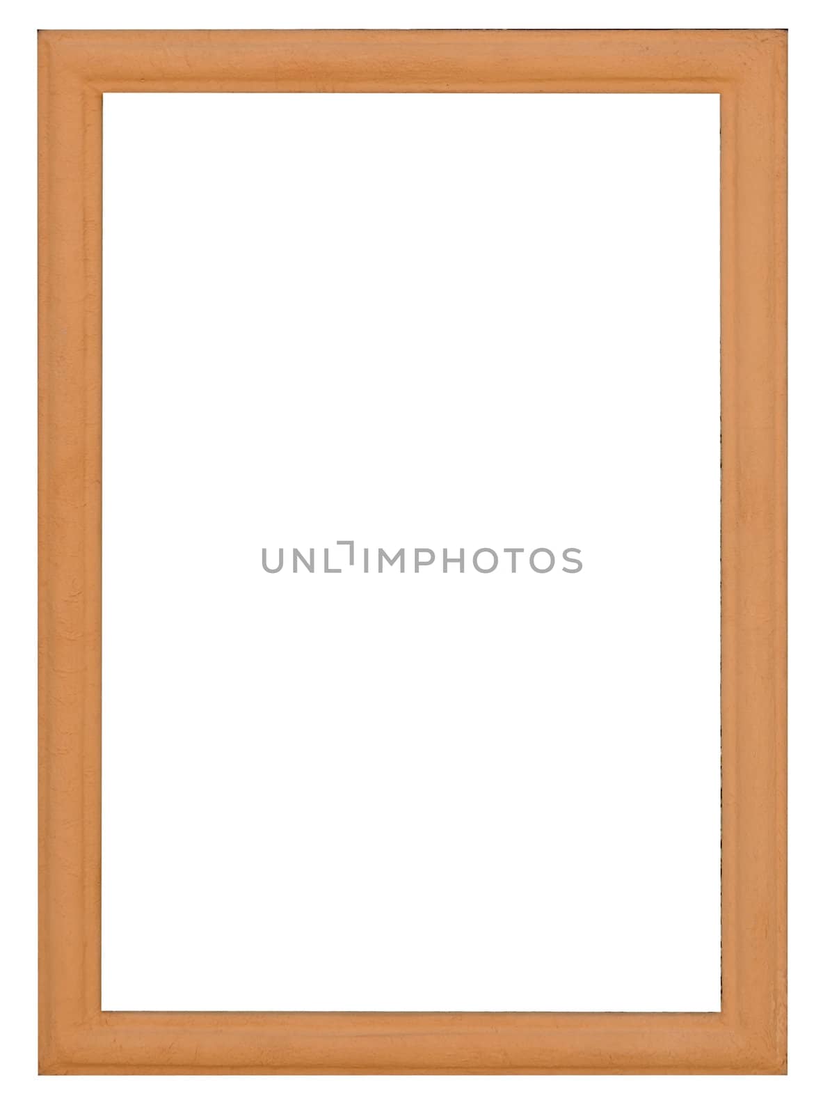 wooden frame on white