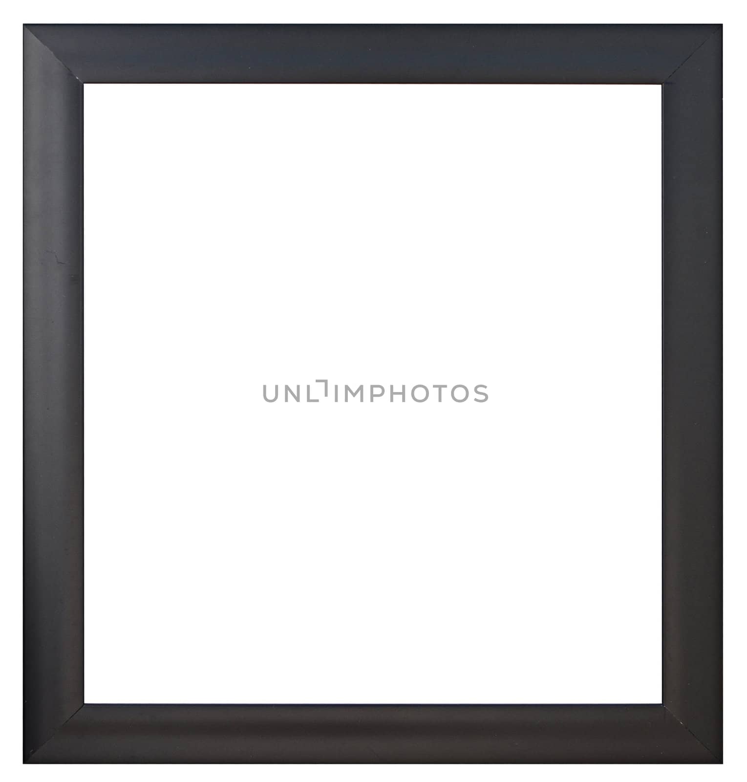 A black  picture frame, isolated 