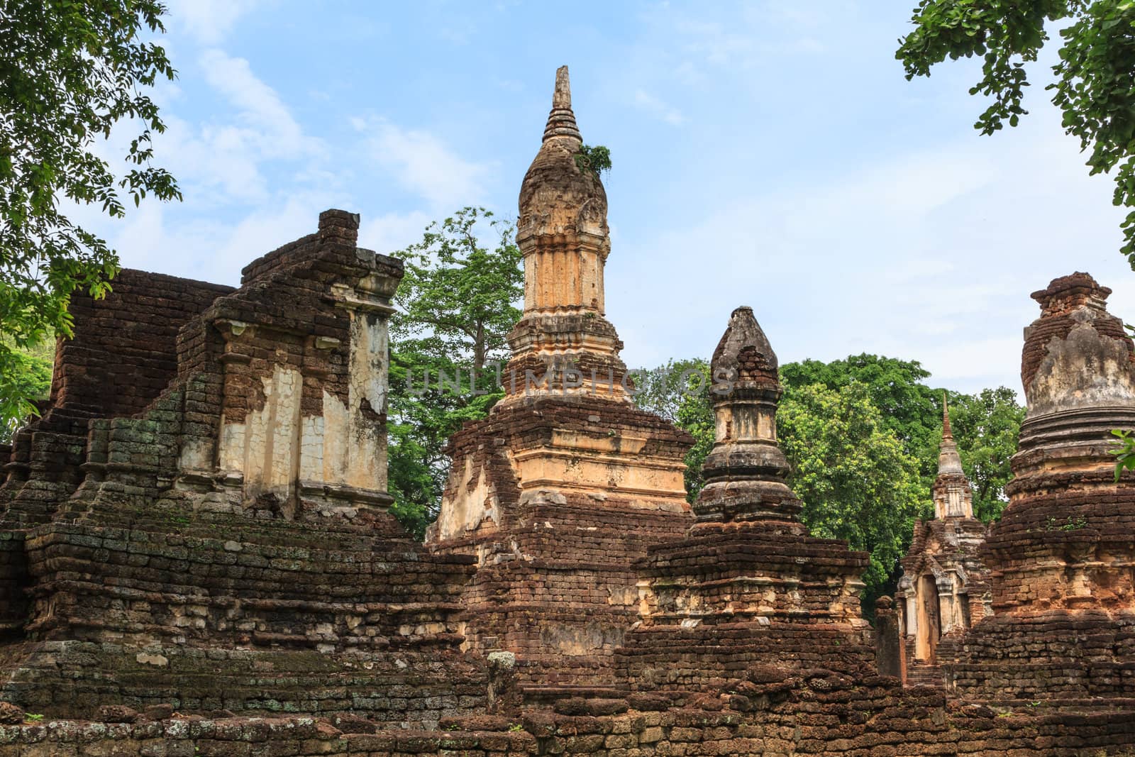 Sukhothai historical park, the old town of Thailand in 800 year ago