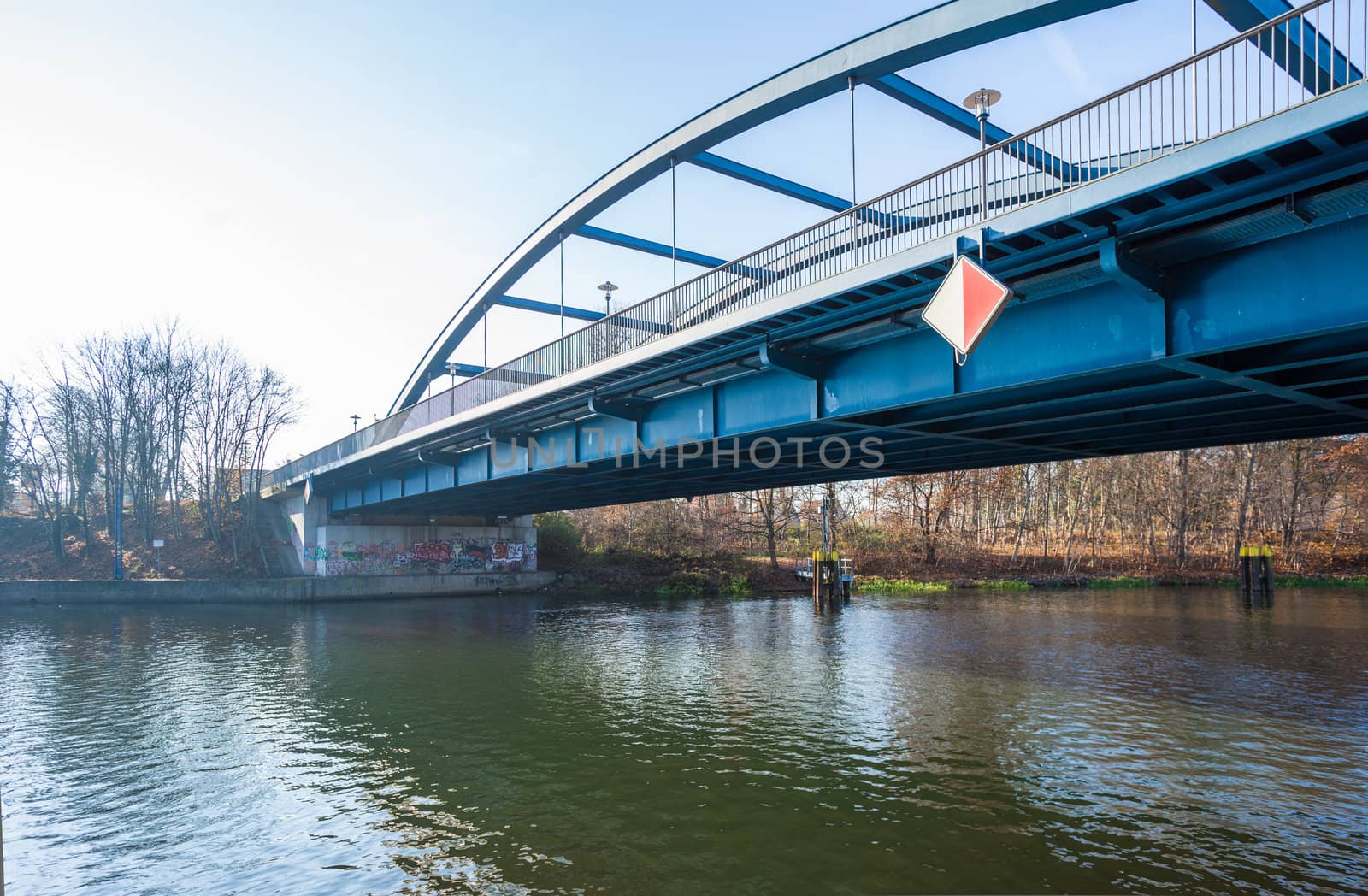 Bridge over Spree at Fuerstenwalde by edan