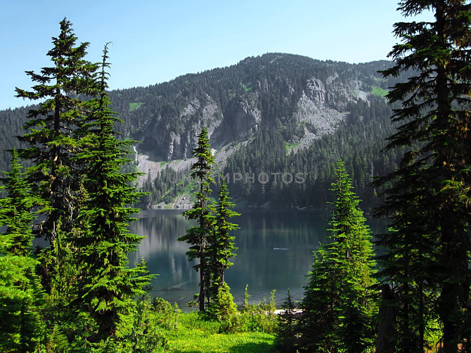 A photograph of mountain scenery.