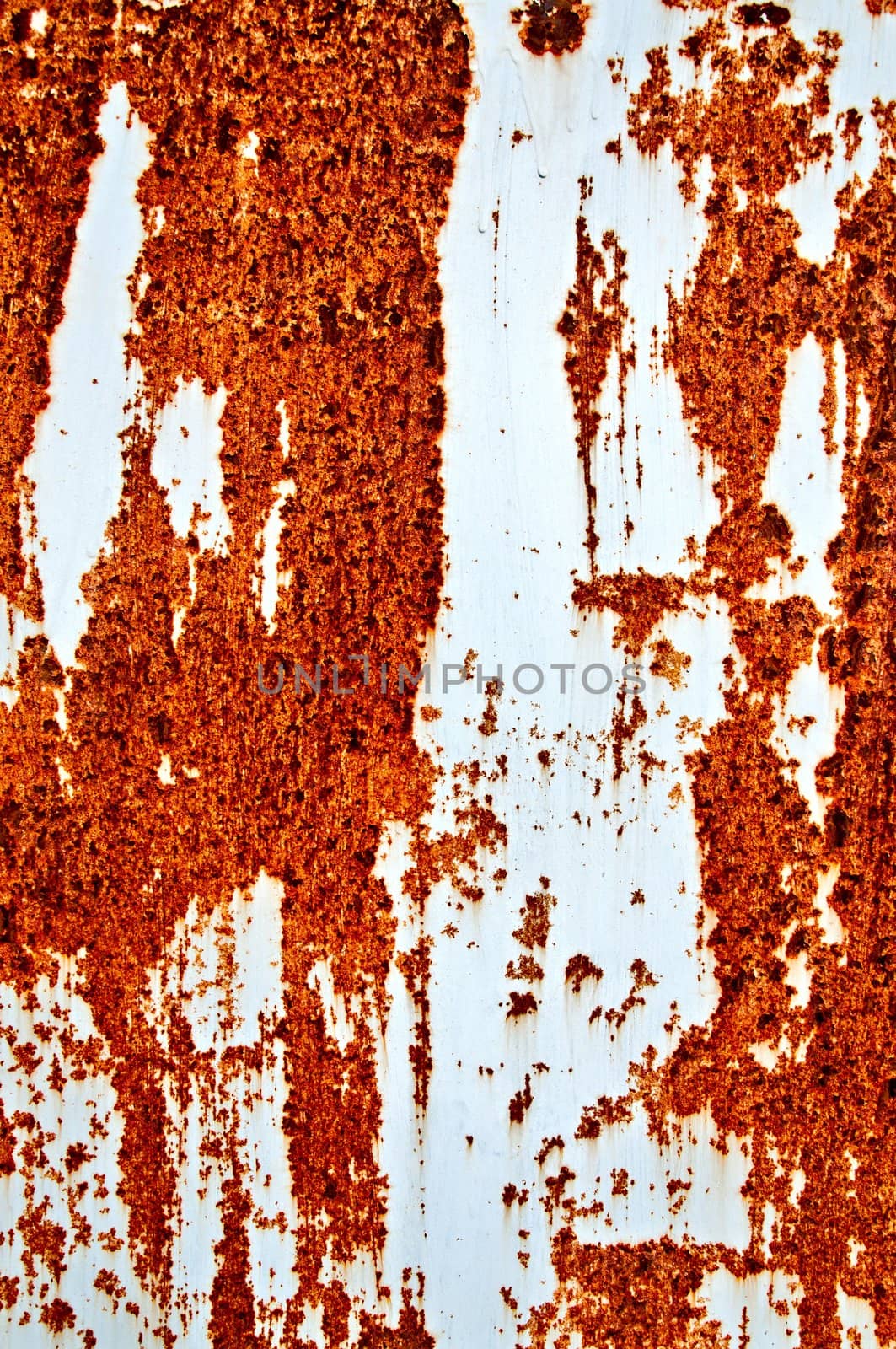 Grunge background - old metal painted rusty sheet.