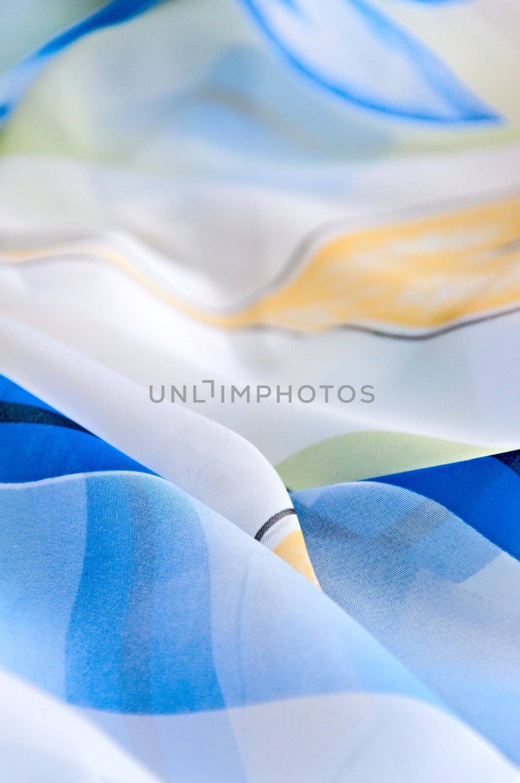 Abstract background - Carelessly combined blue bright fabric