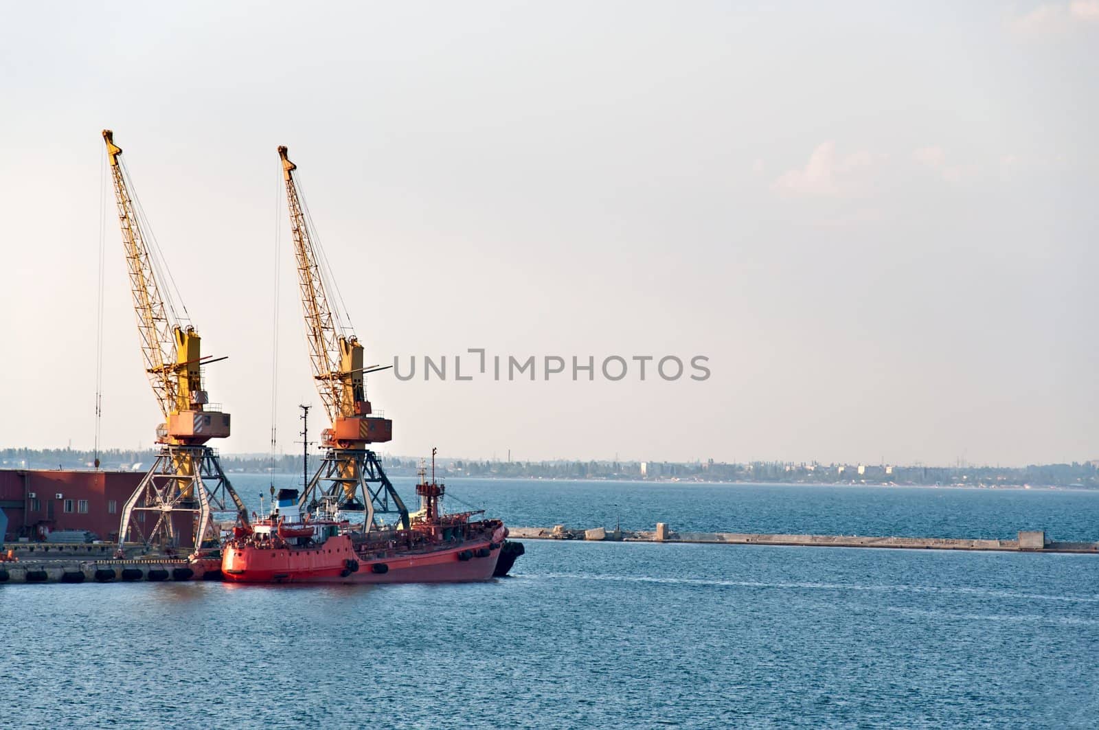 Two Port Cranes by benjaminlion