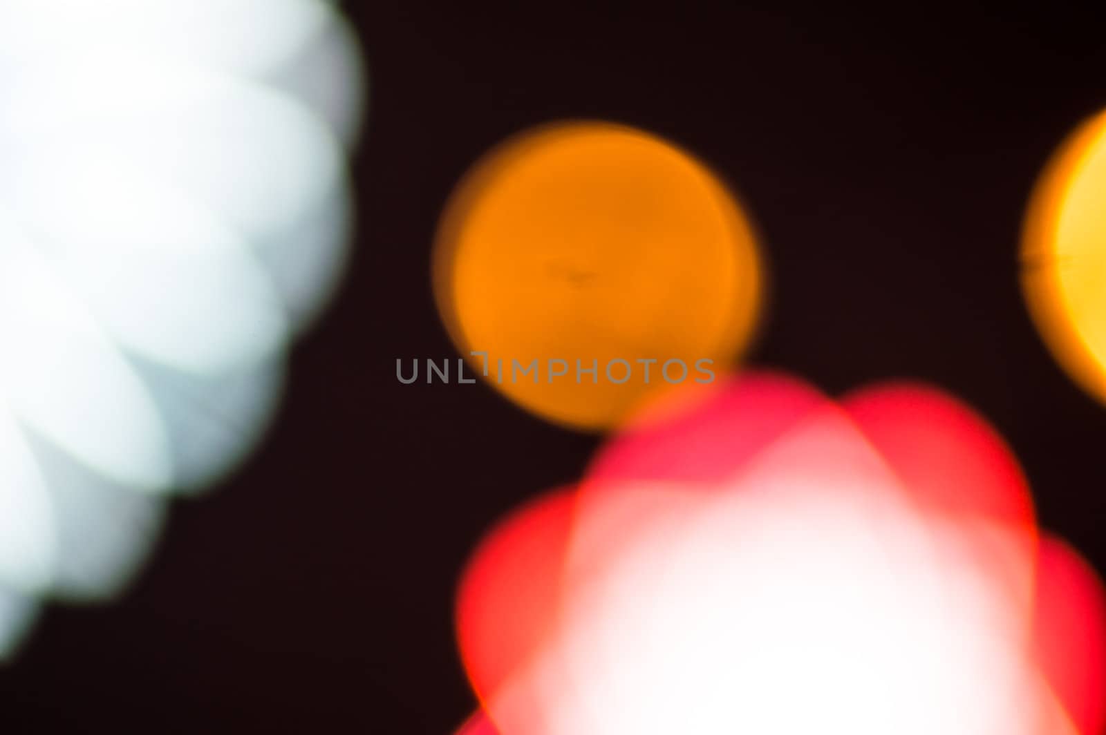 defocus of light for background