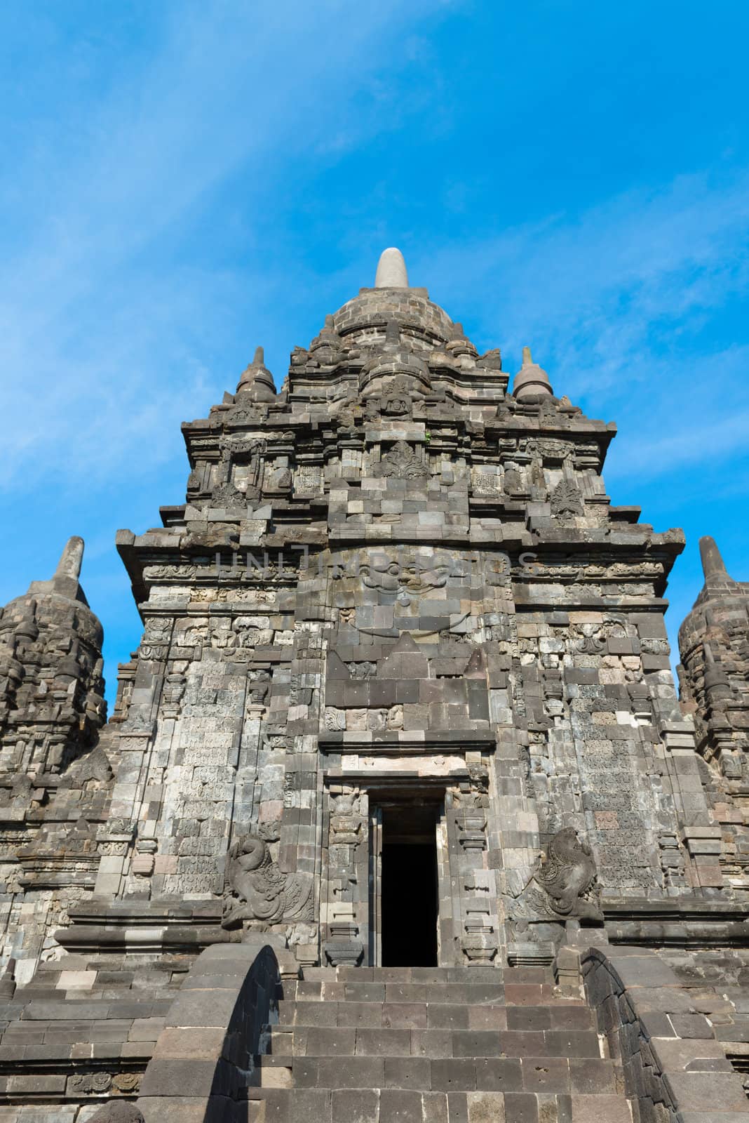 Main temple in Candi Sewu complex (means 1000 temples). It has 253 building structures (8th Century) and it is the second largest Buddhist temple in Java, Indonesia.