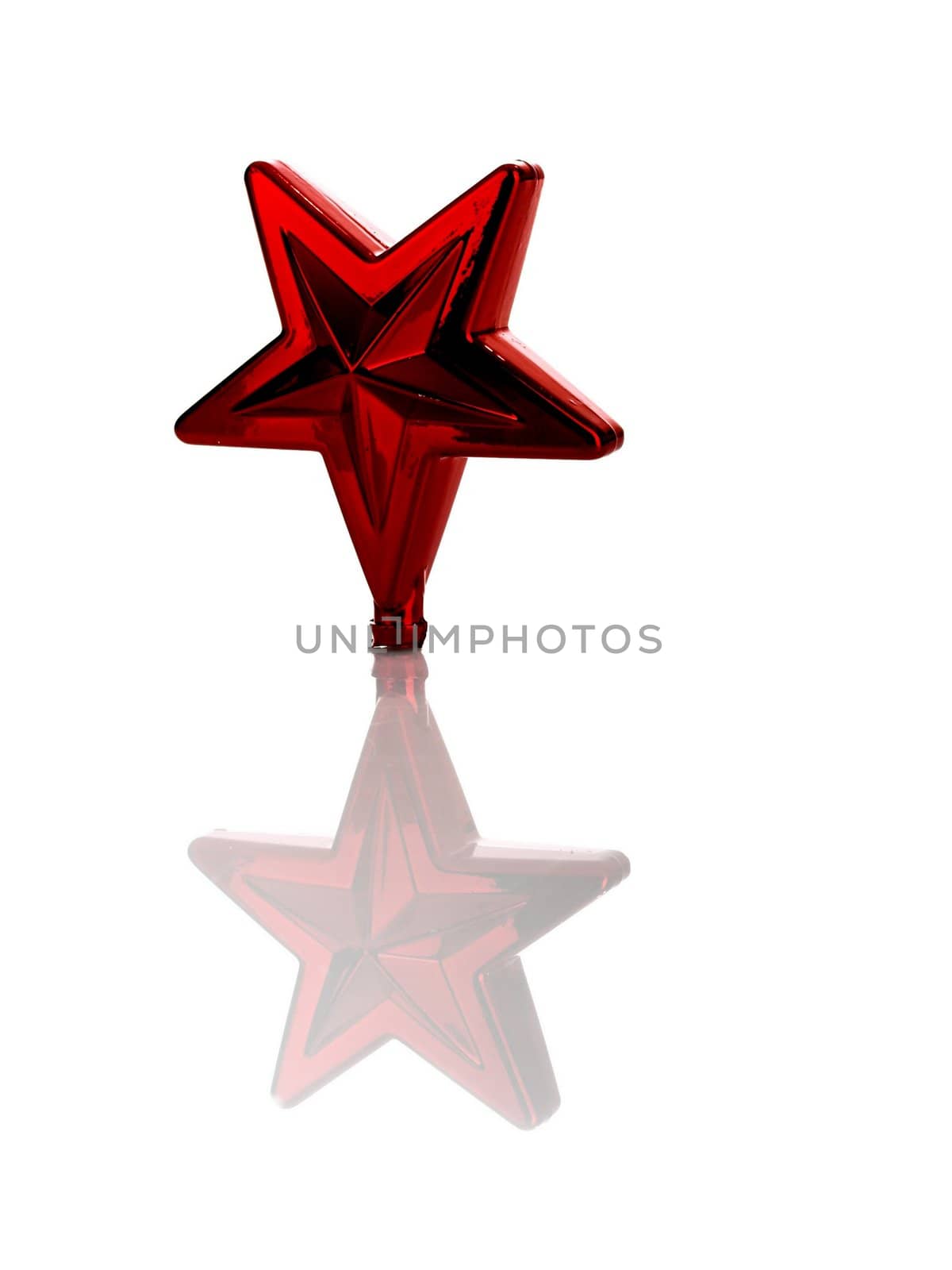 Red Christmas Star Ornament by Baltus
