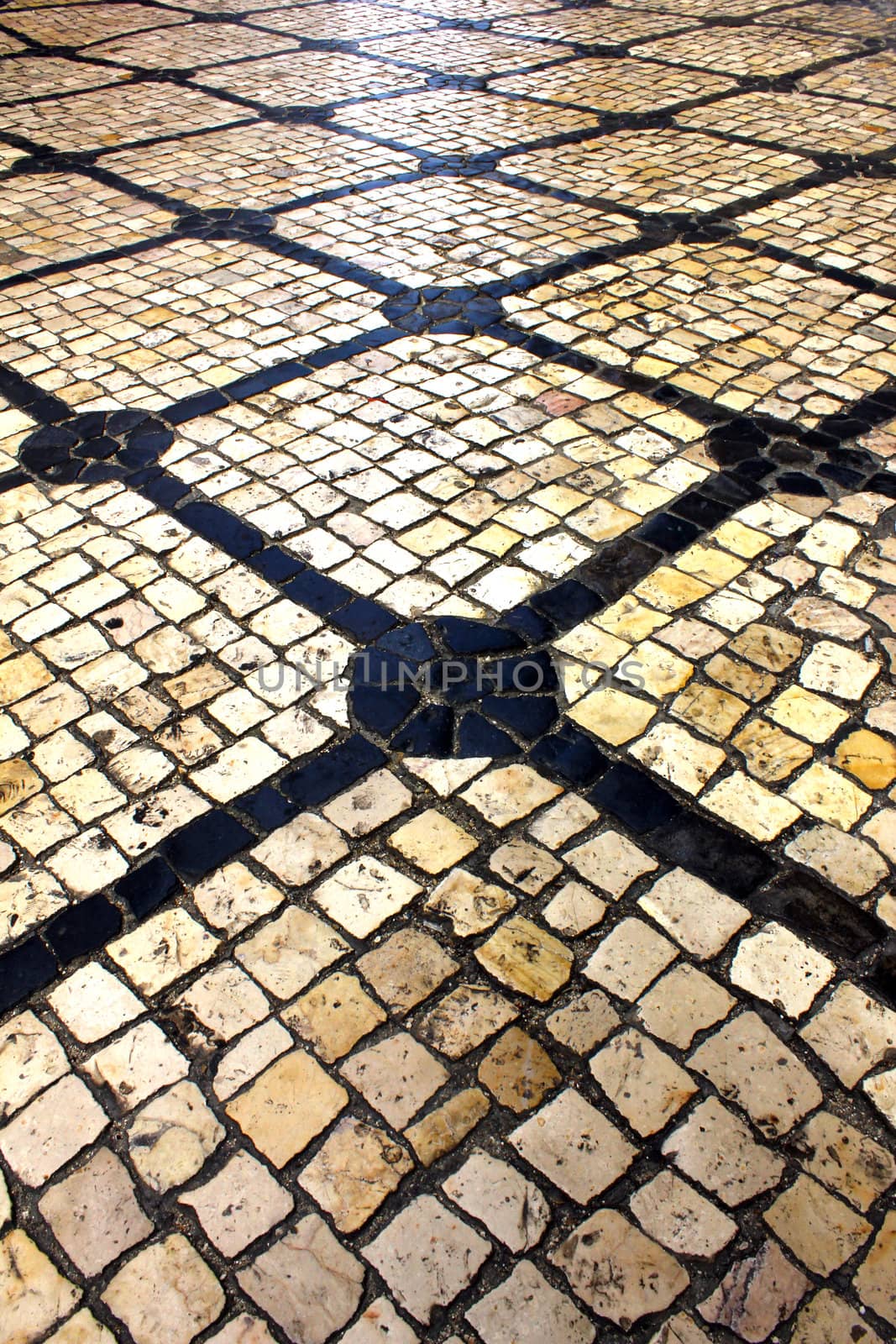 Detail of the famous portuguese pavement