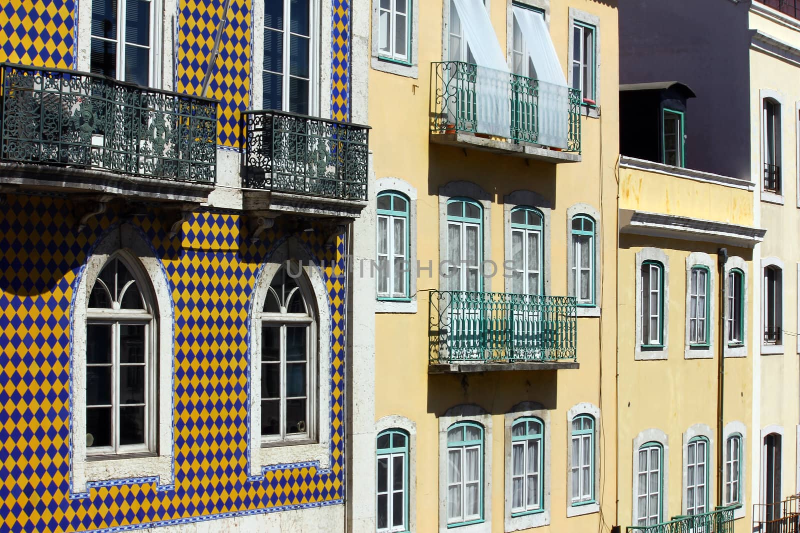 Detail of an old building at Lisbon, Portugal