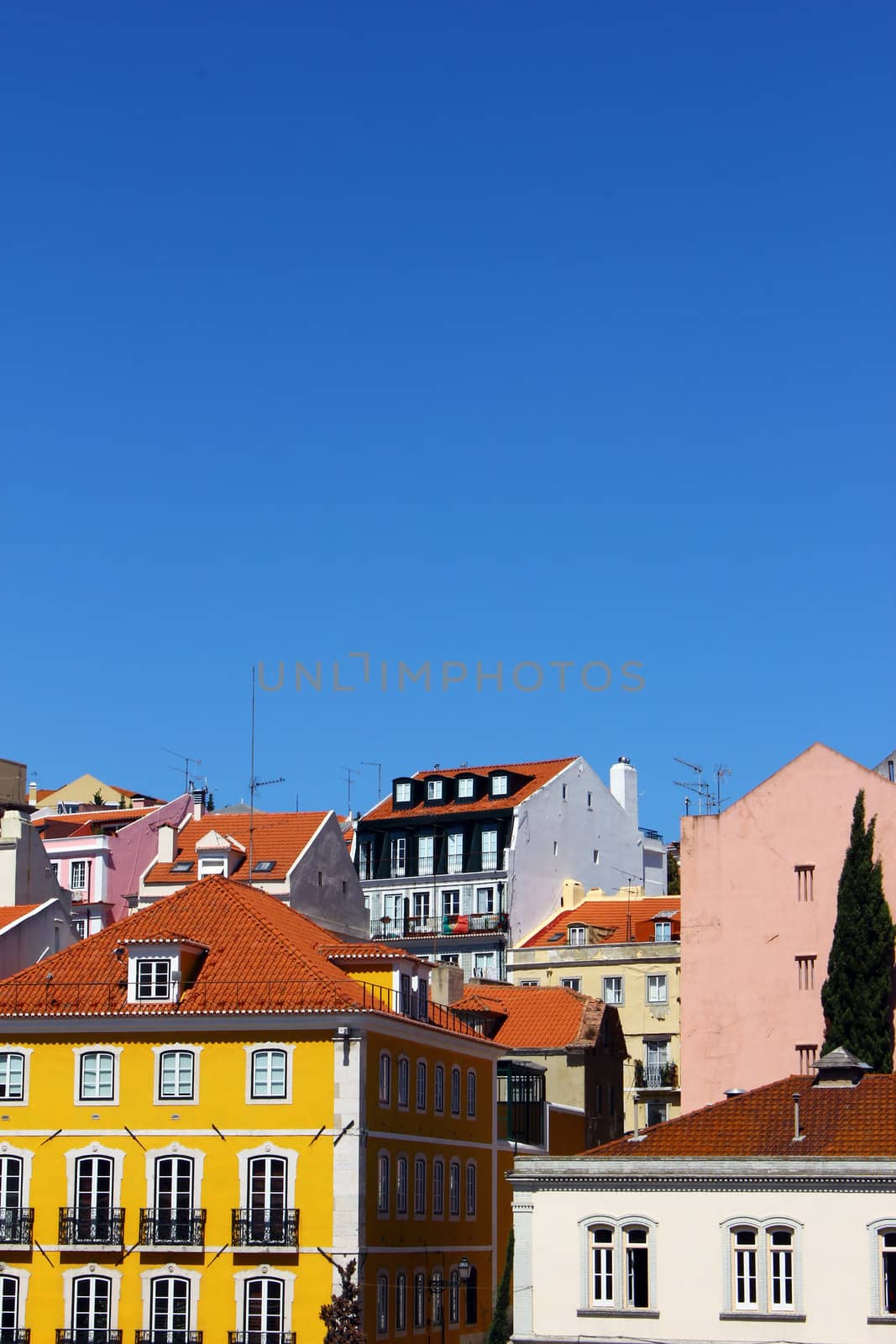 Detail of an old building at Lisbon, Portugal