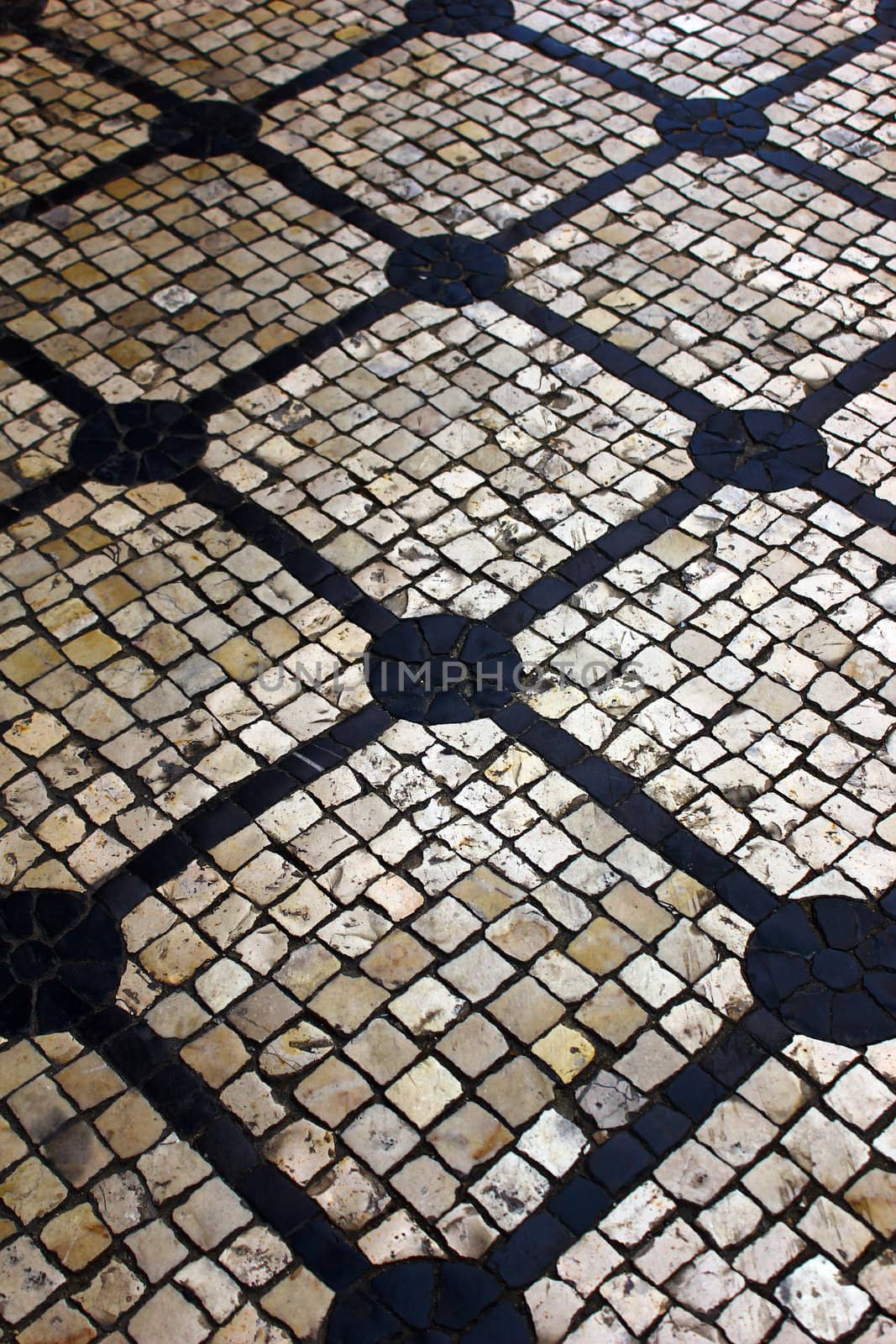 Detail of the famous portuguese pavement