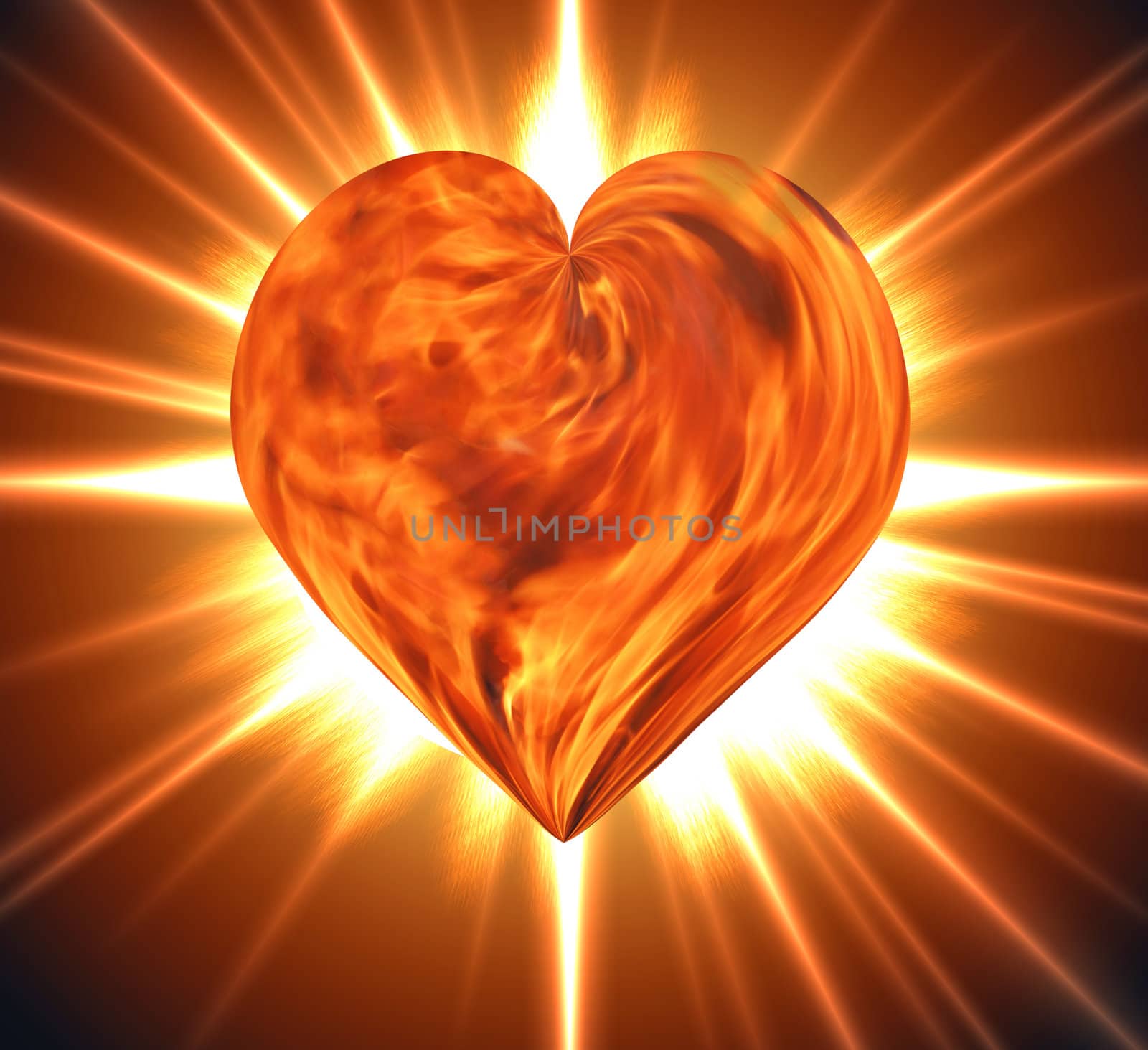 burning heart by mettus
